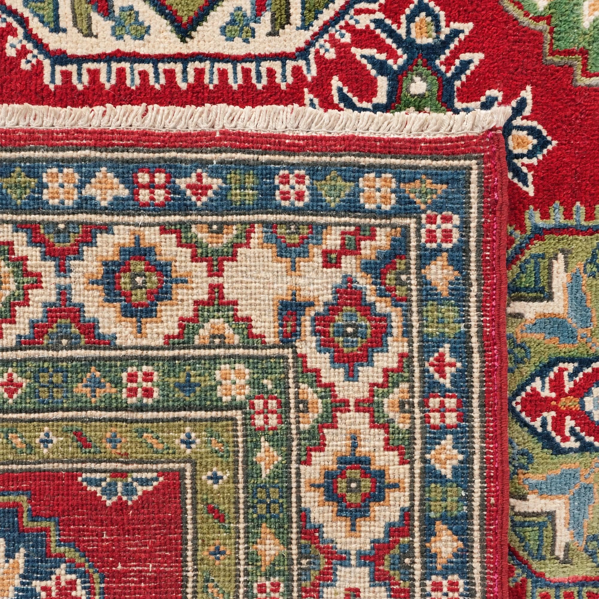 150cm x 225cm Handgeknüpft Kazak Teppich