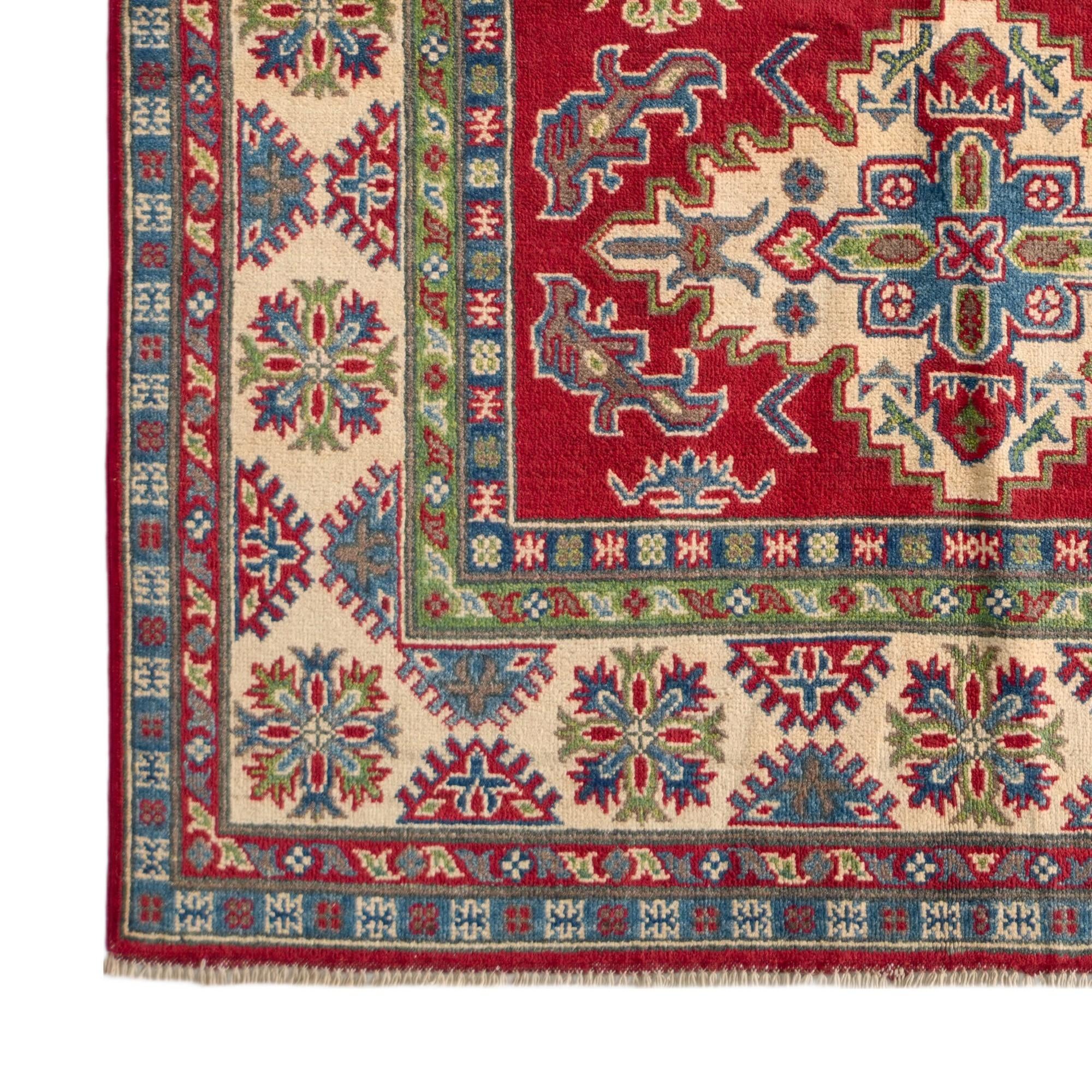 150cm x 215cm Hand Knotted Kazak Rug