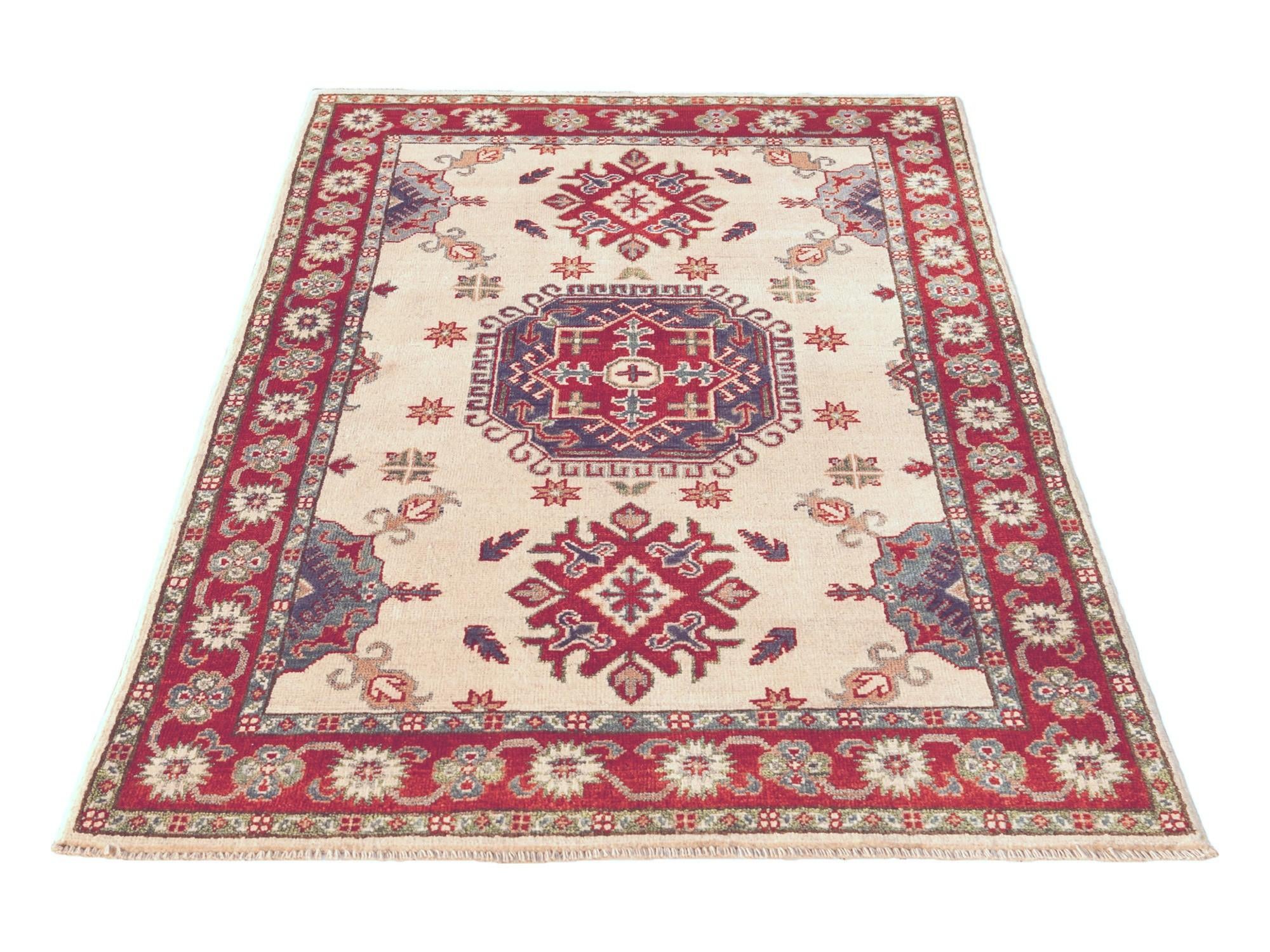 3' 3 x 5' Hand Knotted Kazak Rug
