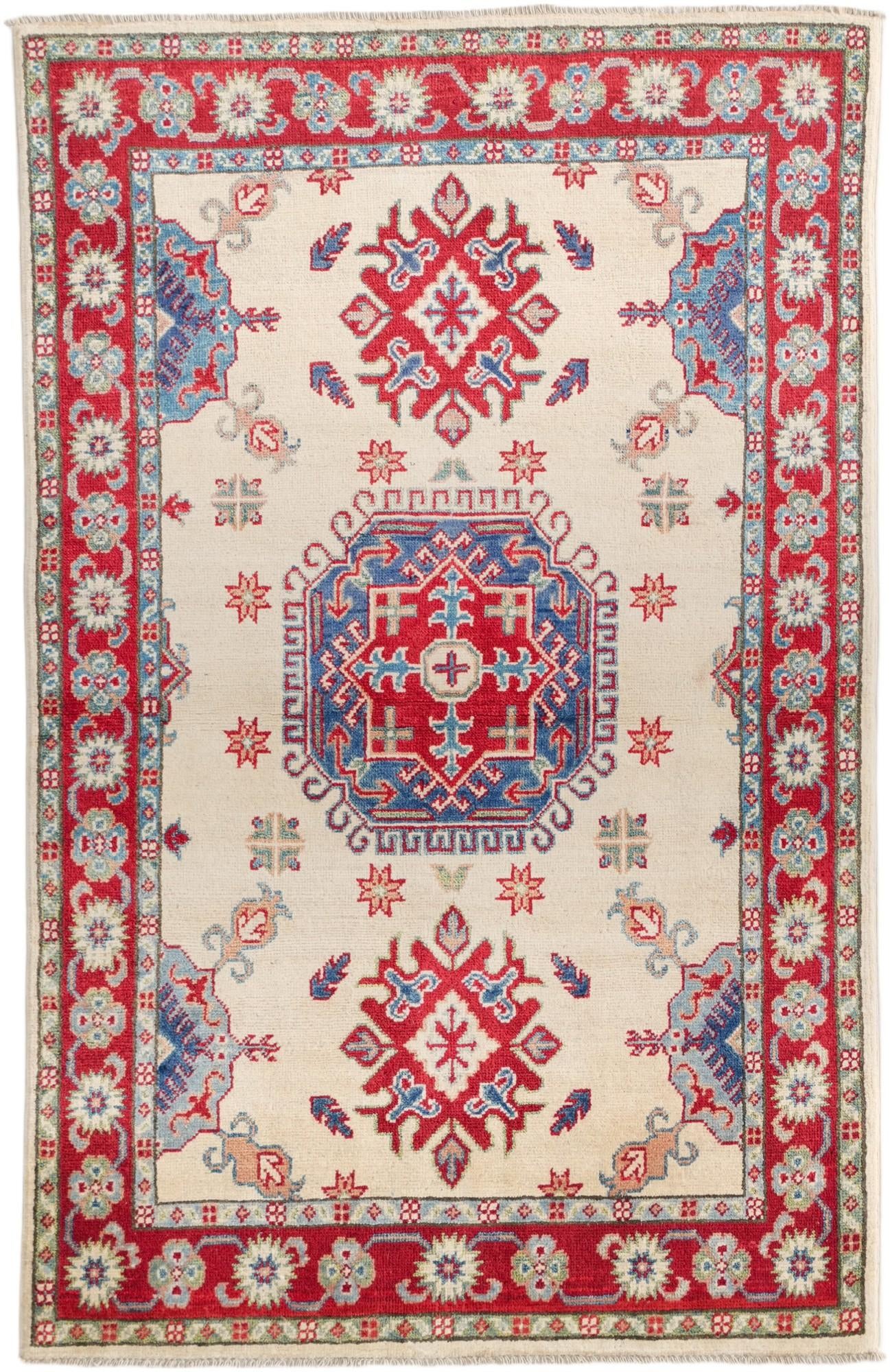 3' 3 x 5' Hand Knotted Kazak Rug