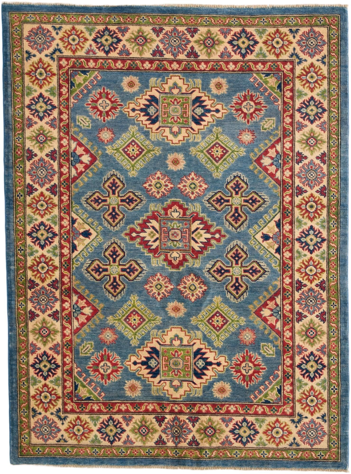 5' x 6' 9 Hand Knotted Kazak Rug