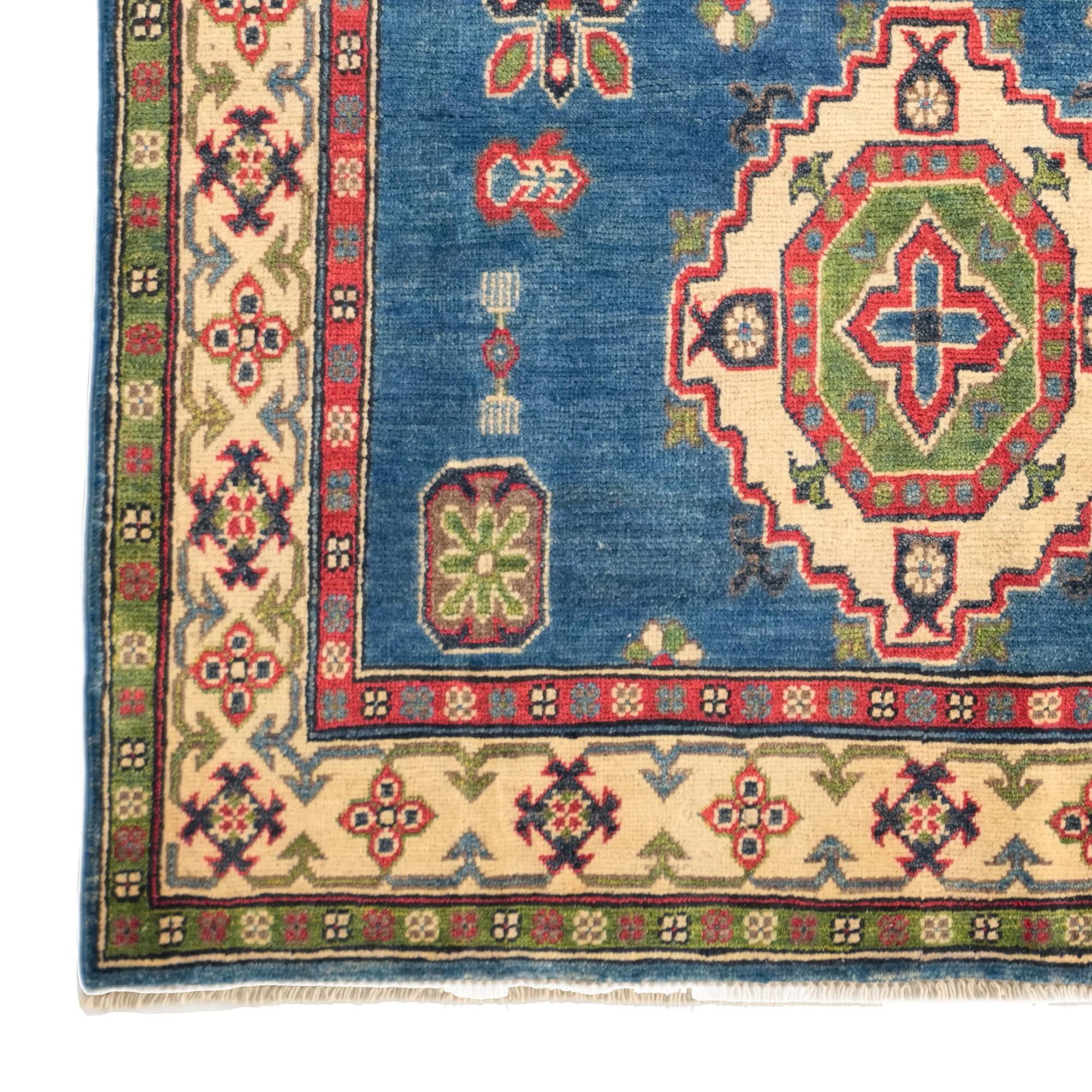 4' x 6' 6 Hand Knotted Kazak Rug