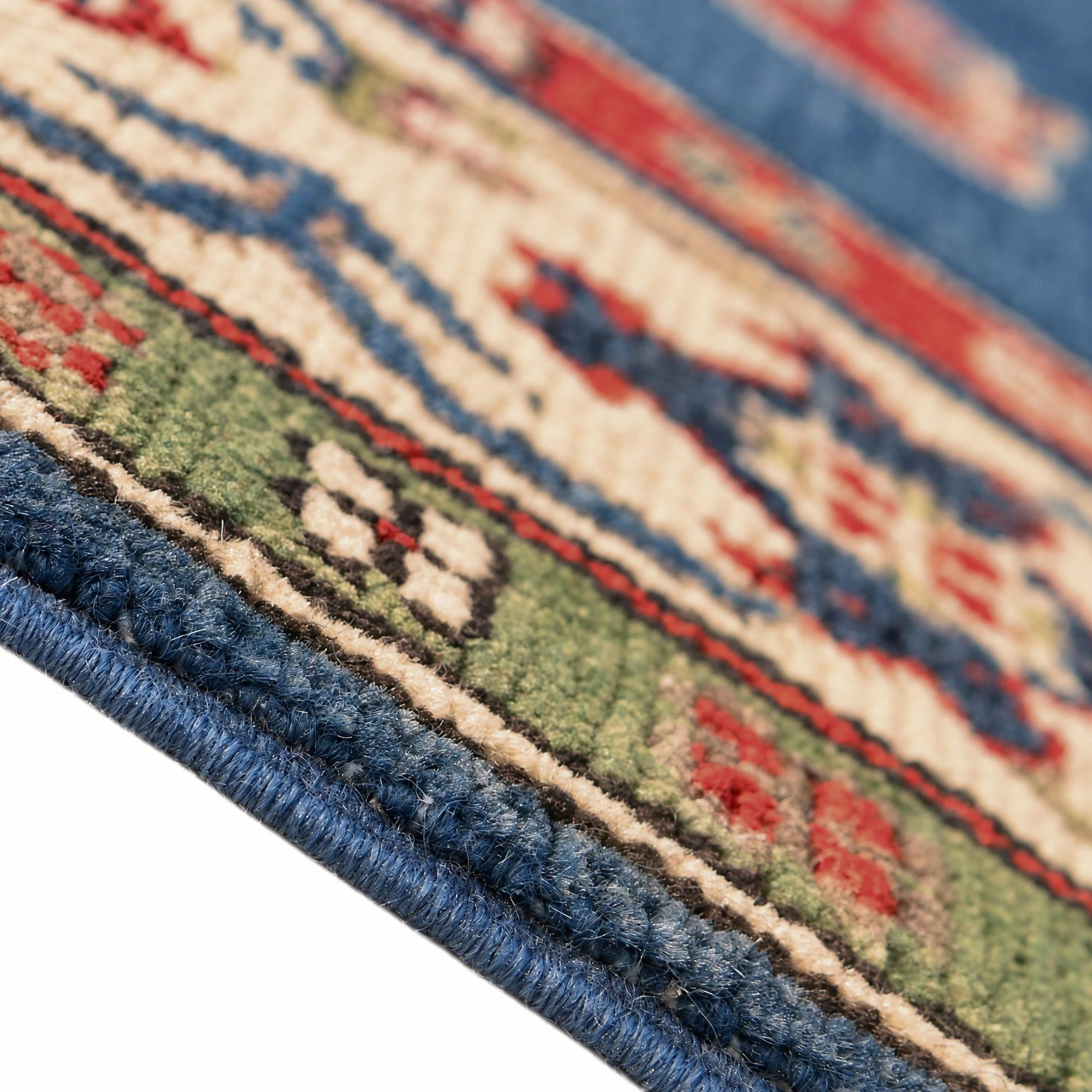125cm x 195cm Noué main Kazak Tapis