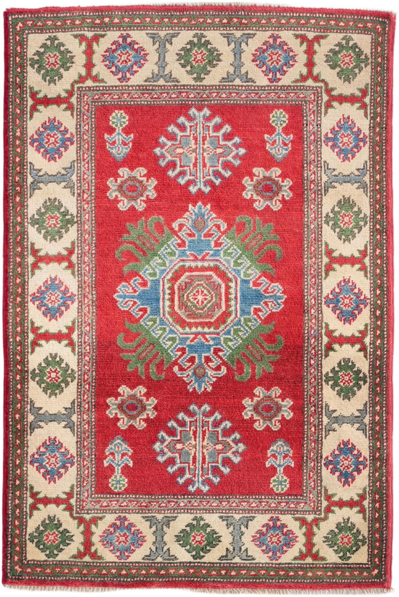 2' 9 x 4' 2 Hand Knotted Kazak Rug