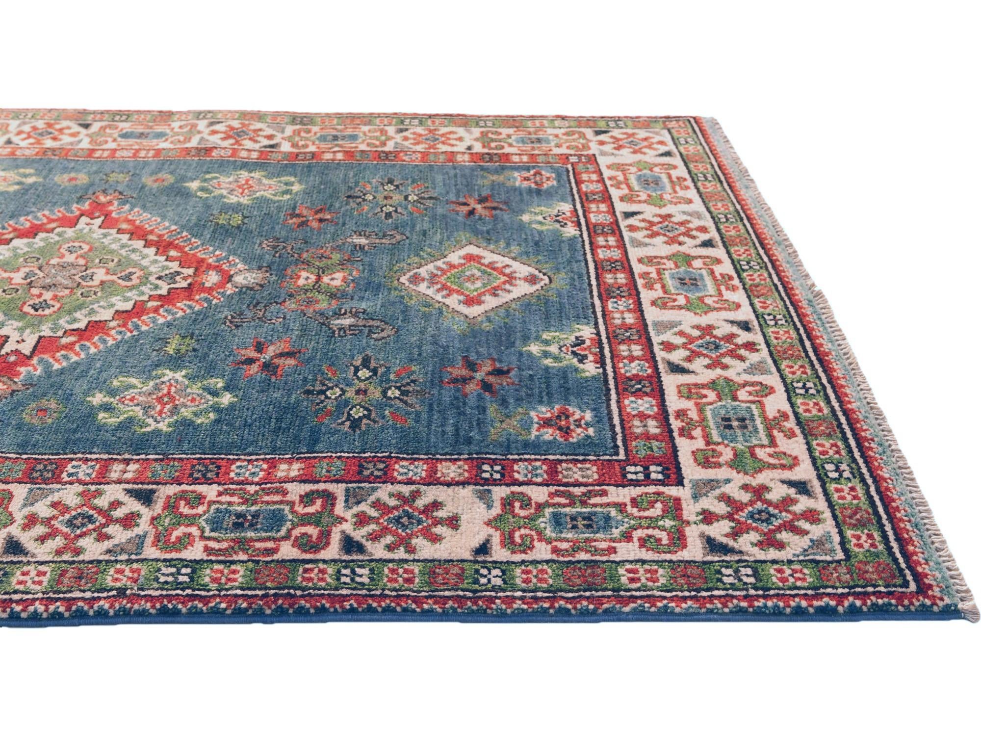 3' 3 x 4' 11 Hand Knotted Kazak Rug