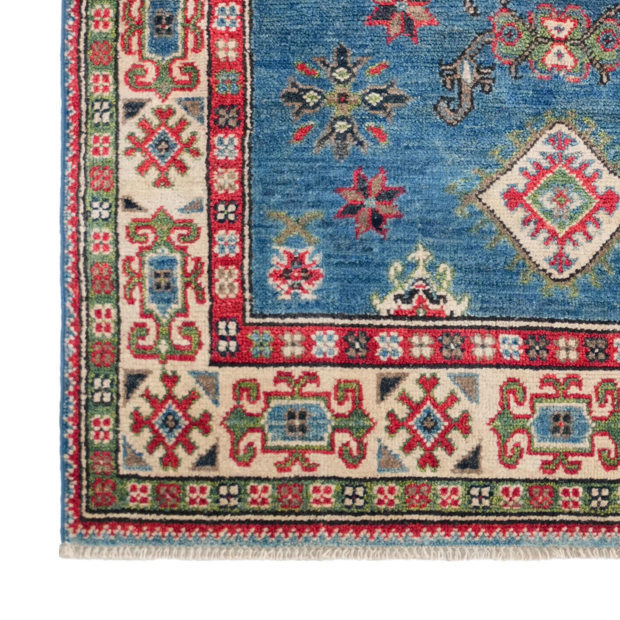 Detail image 7 of 12: 3' 3 x 4' 11 Hand Knotted Kazak Rug