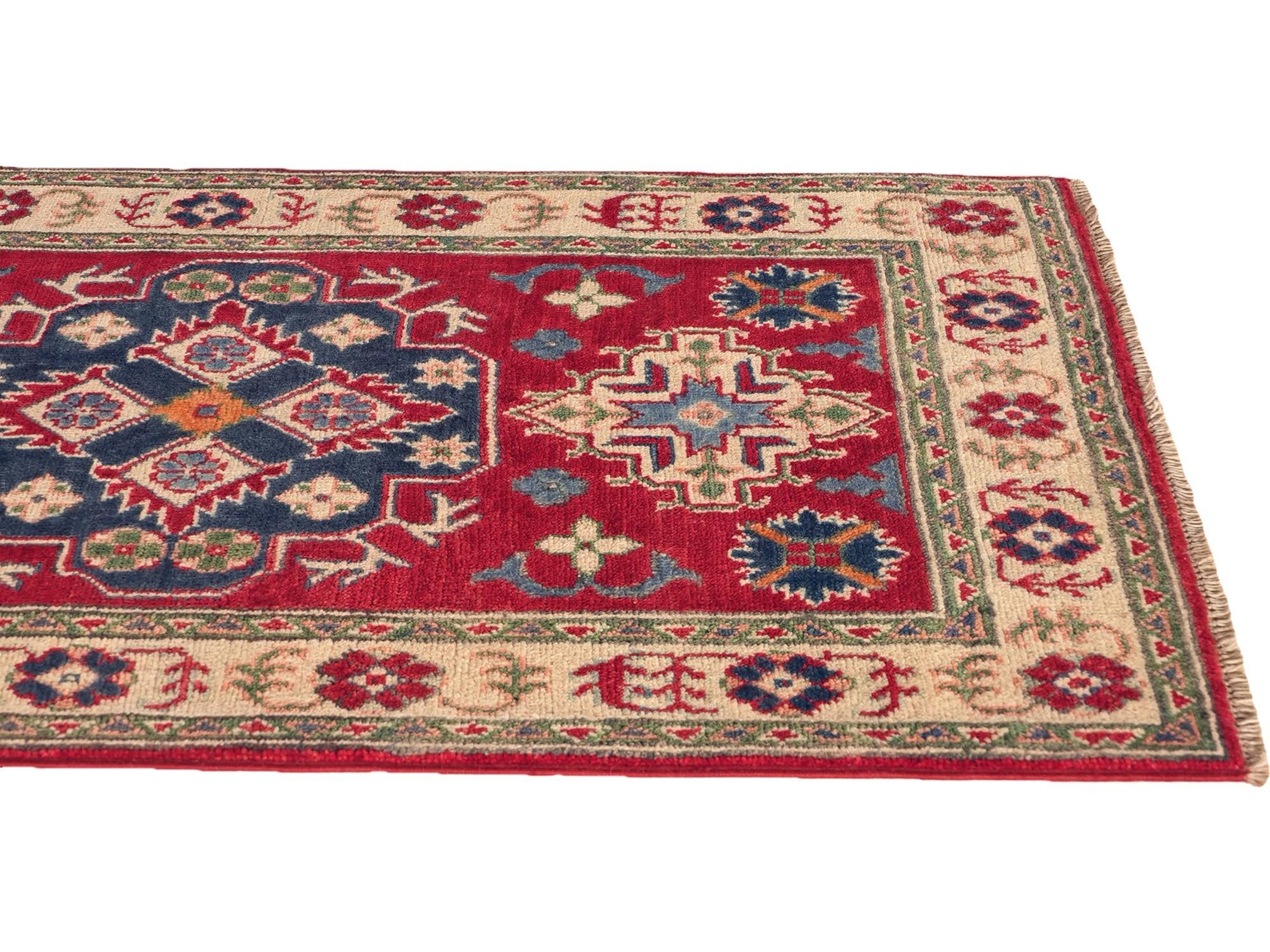 80cm x 130cm Hand Knotted Kazak Rug