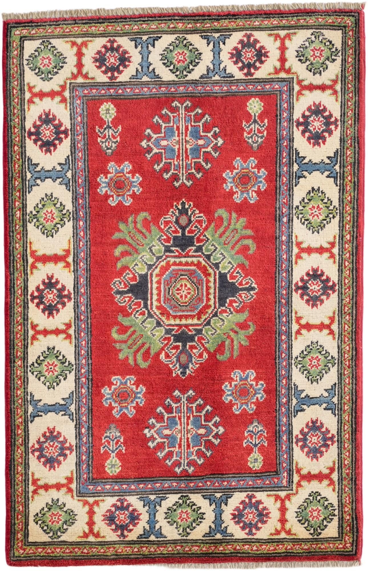 2' 9 x 4' 3 Hand Knotted Kazak Rug
