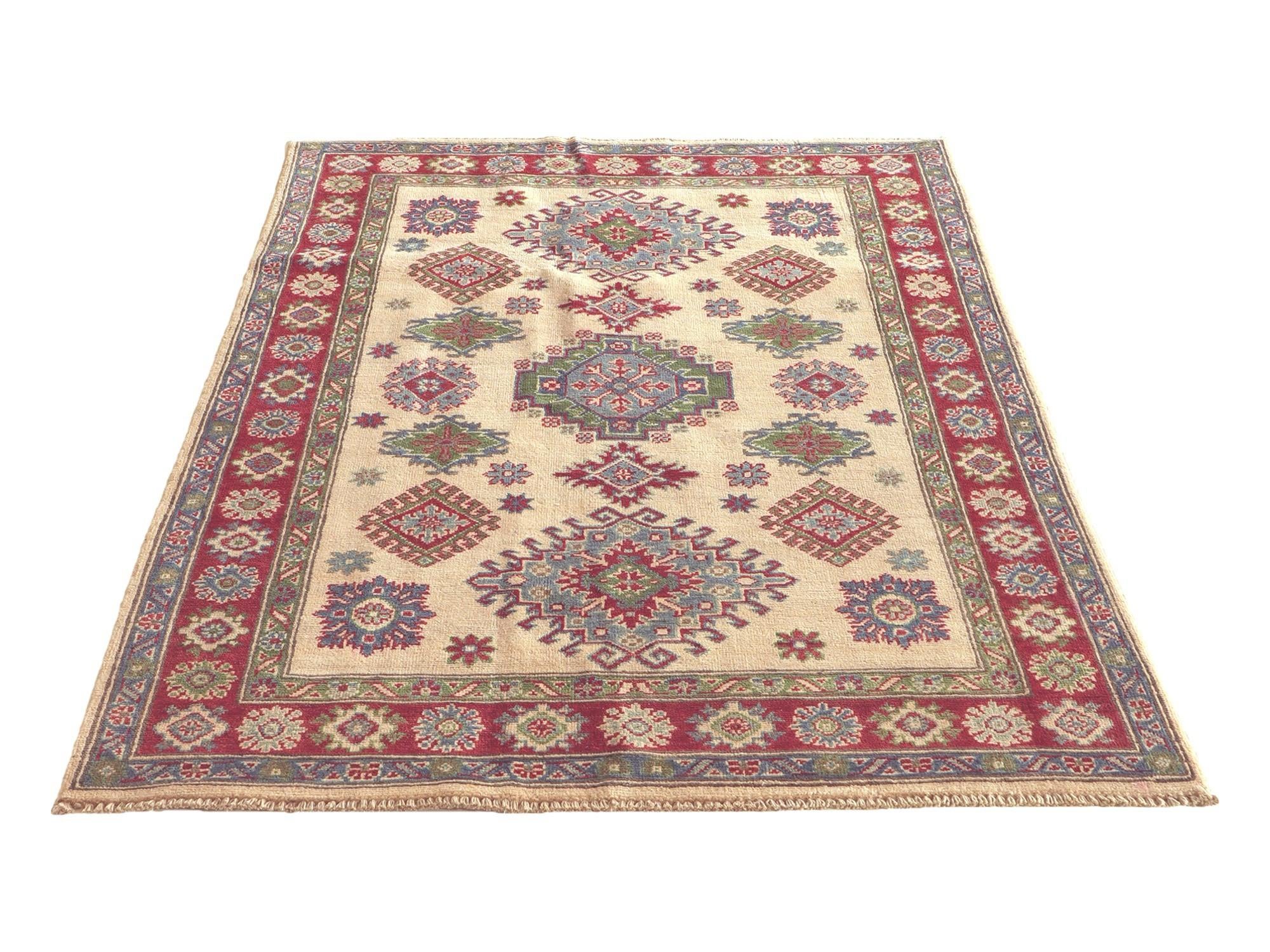 Detail image 5 of 10: 3' 10 x 6' 2 Hand Knotted Kazak Rug