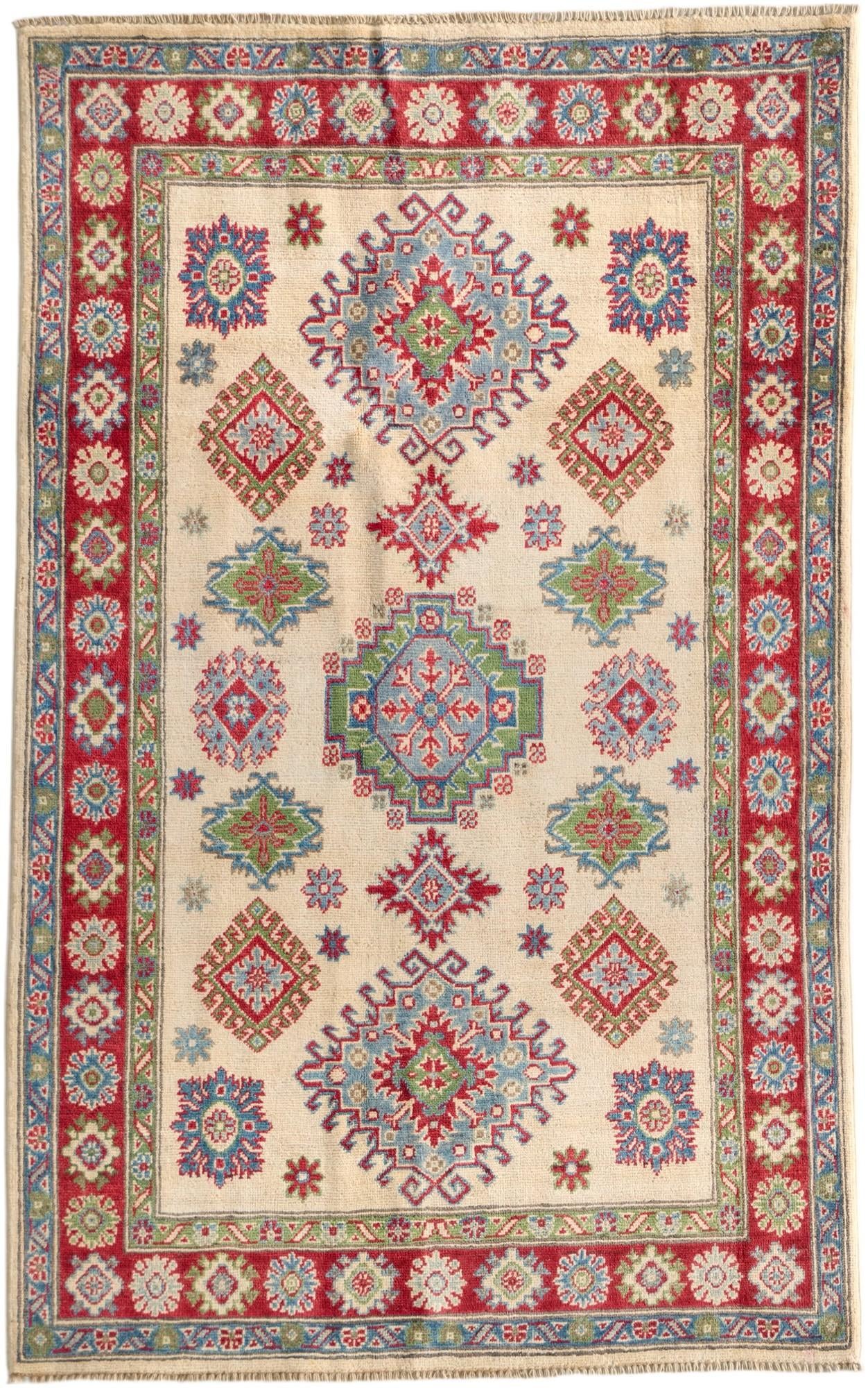 Detail image 2 of 10: 3' 10 x 6' 2 Hand Knotted Kazak Rug