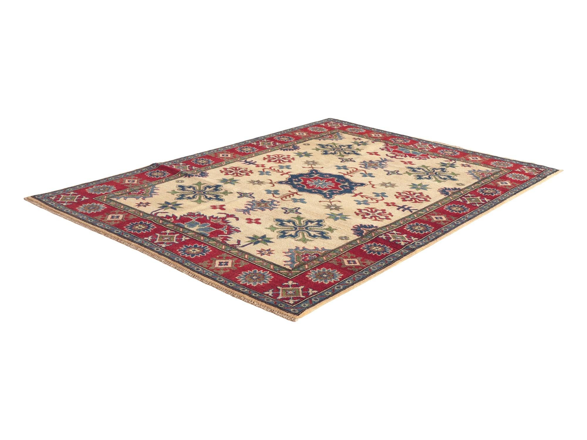Detail image 4 of 12: 5' 1 x 7' Hand Knotted Kazak Rug