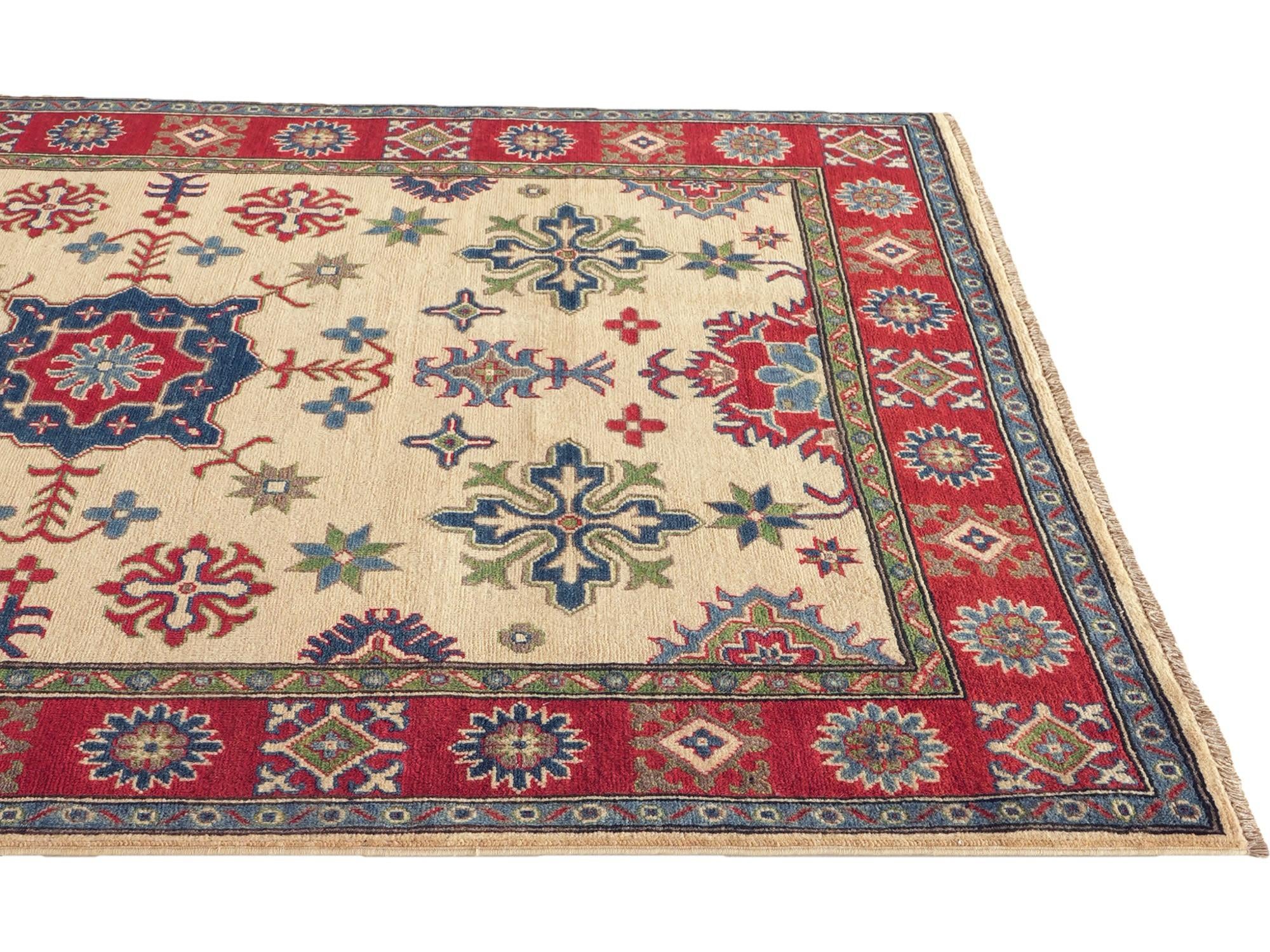 Detail image 6 of 12: 5' 1 x 7' Hand Knotted Kazak Rug