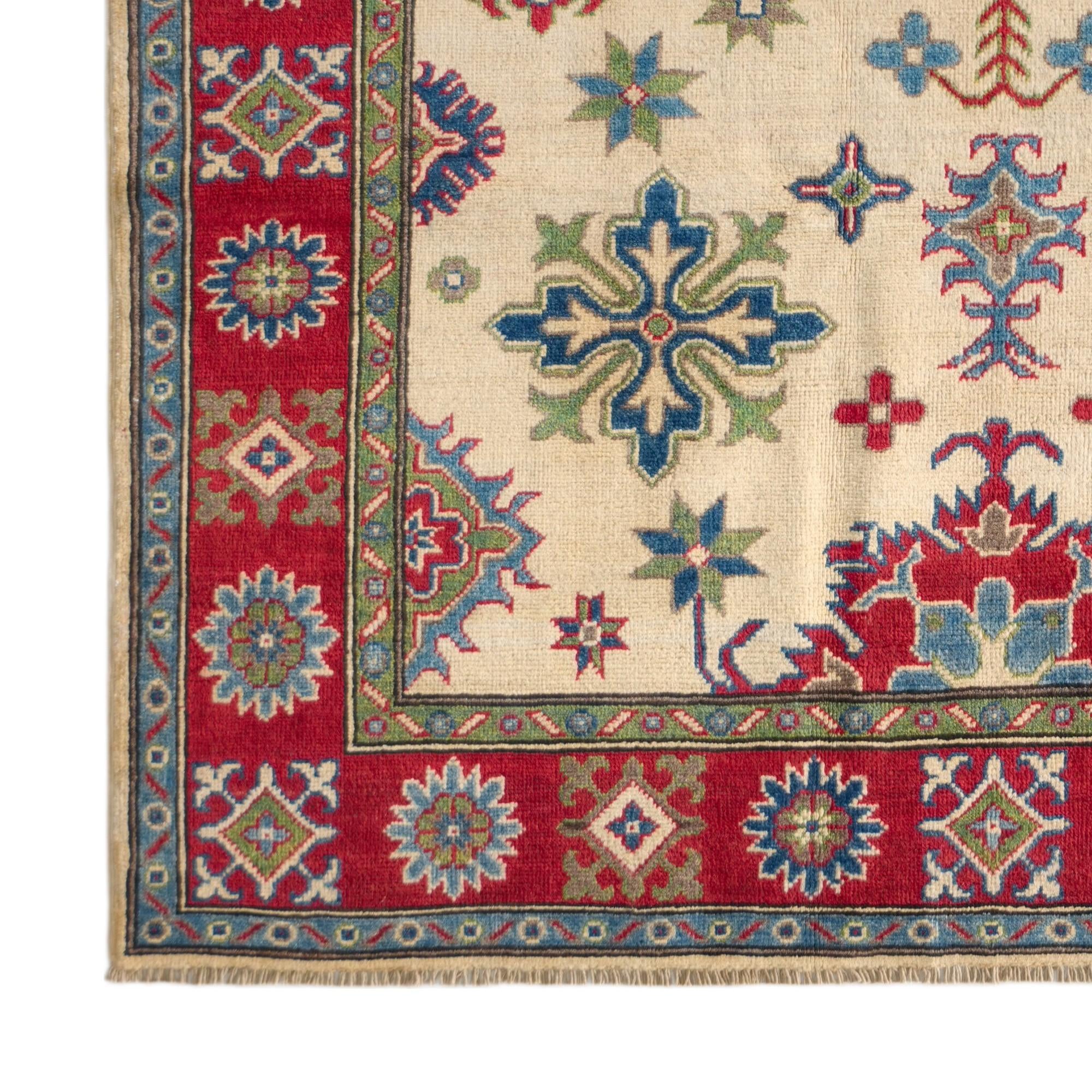 Detail image 7 of 12: 5' 1 x 7' Hand Knotted Kazak Rug