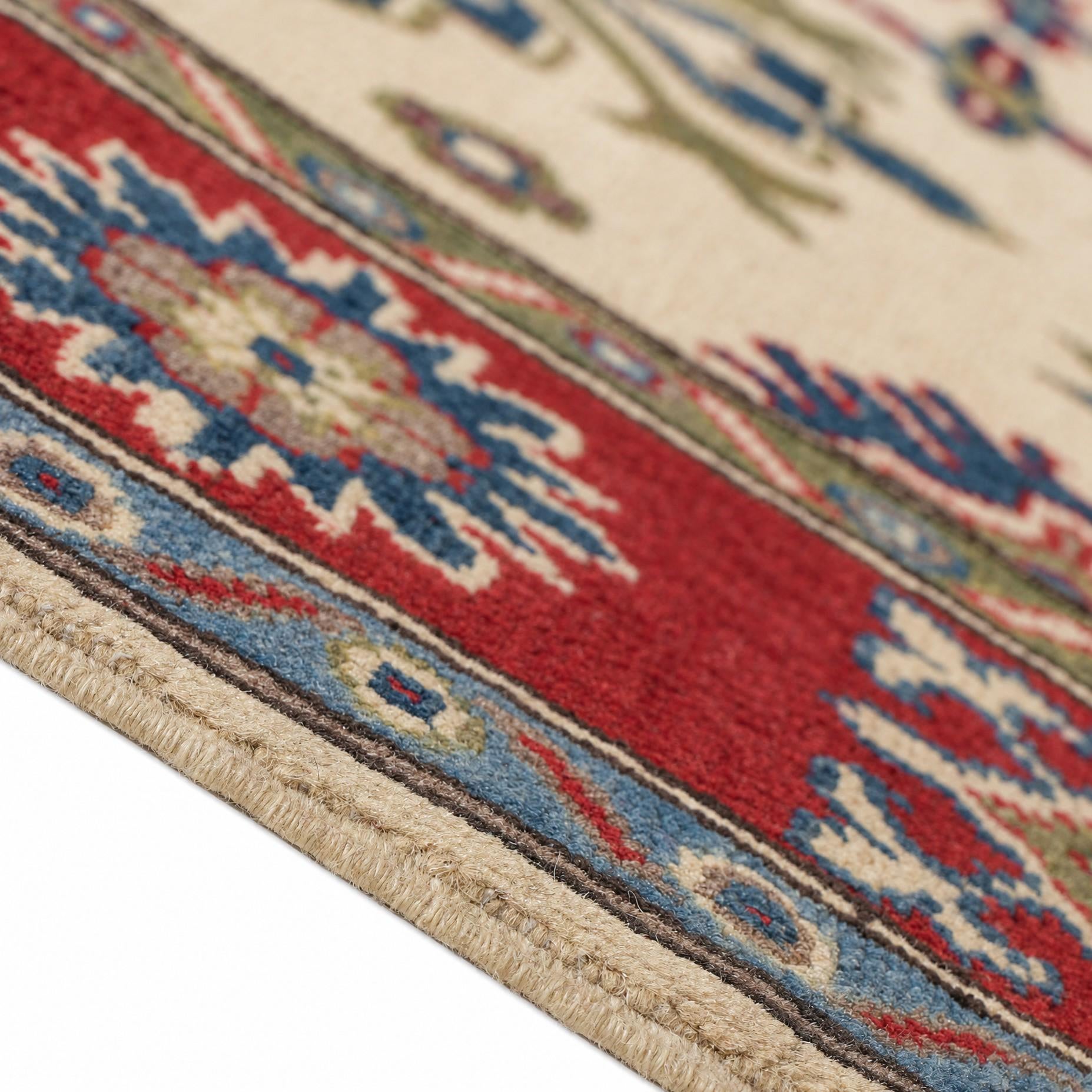 Detail image 8 of 12: 5' 1 x 7' Hand Knotted Kazak Rug