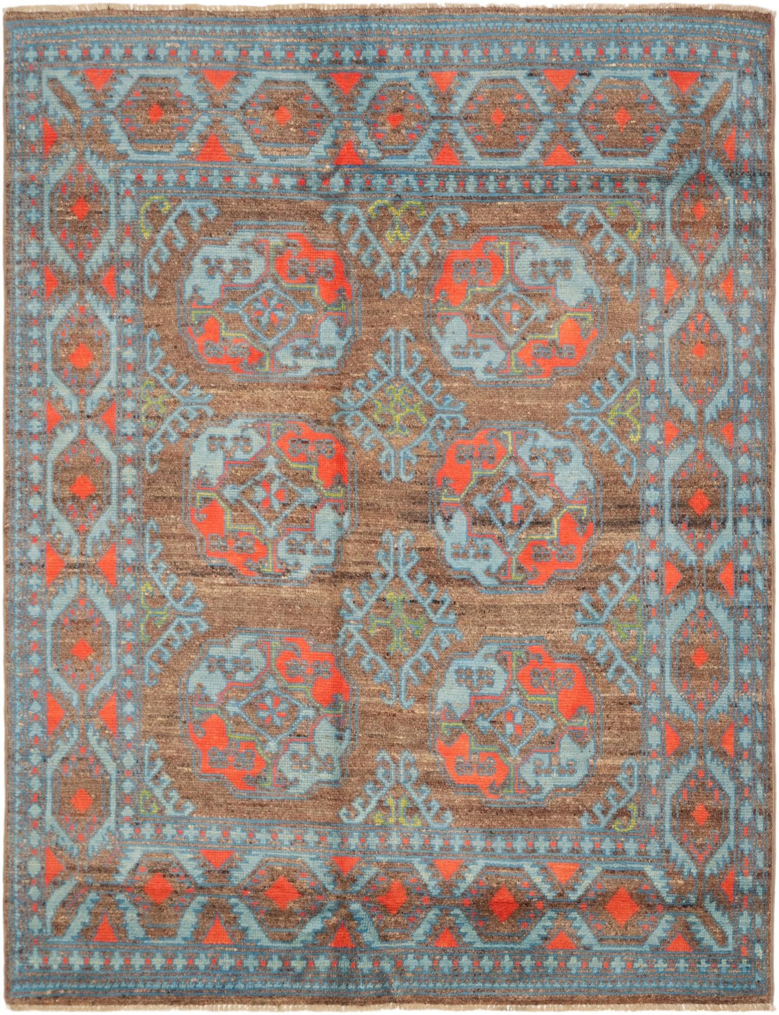 4' 11 x 6' 6 Hand Knotted Kazak Rug