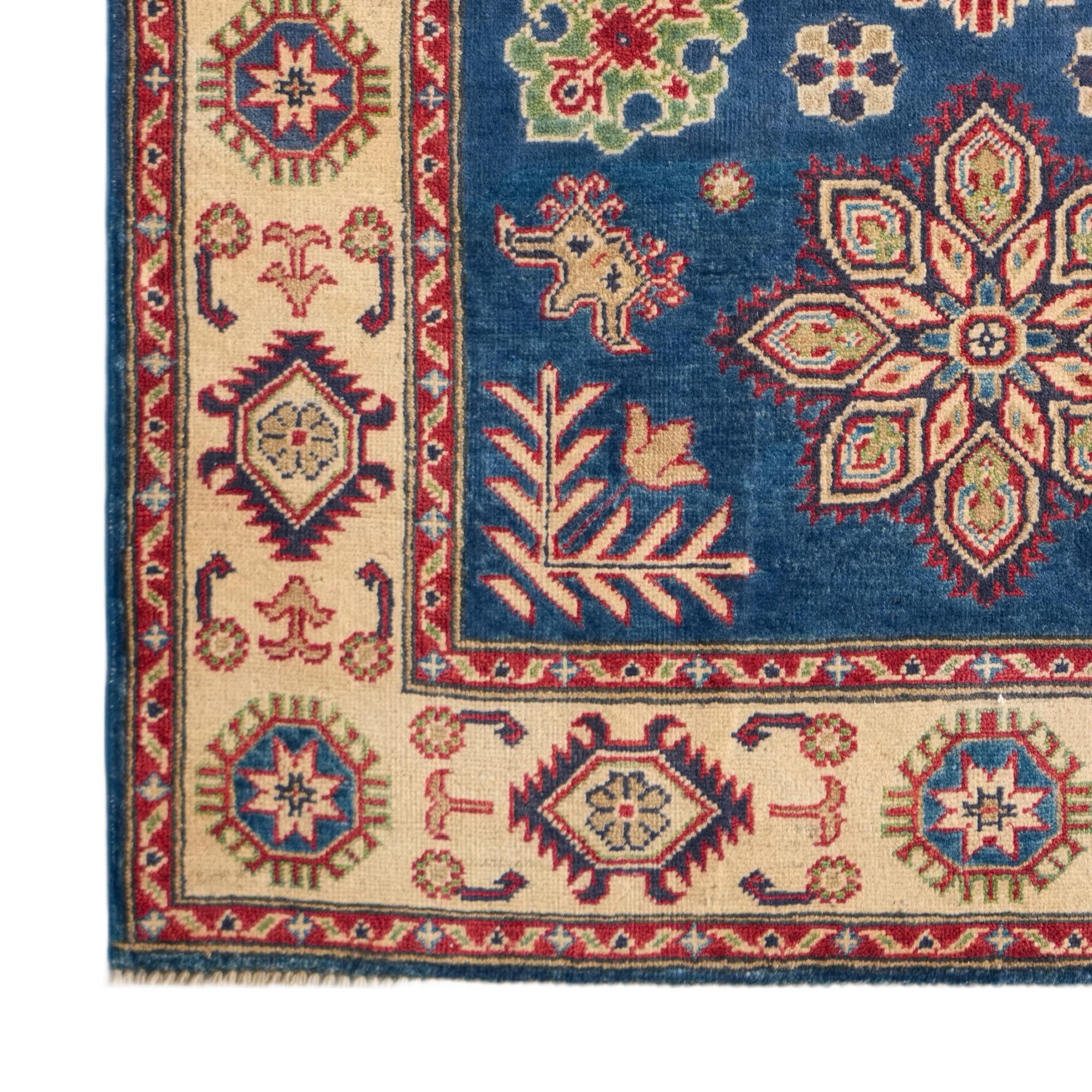 Detail image 7 of 10: 3' 11 x 5' 10 Hand Knotted Kazak Rug