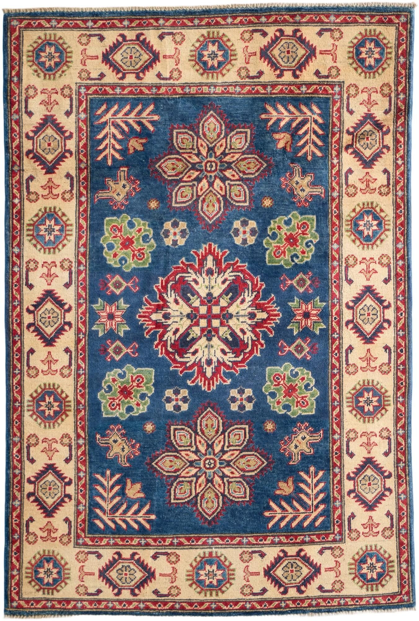 Detail image 2 of 10: 3' 11 x 5' 10 Hand Knotted Kazak Rug