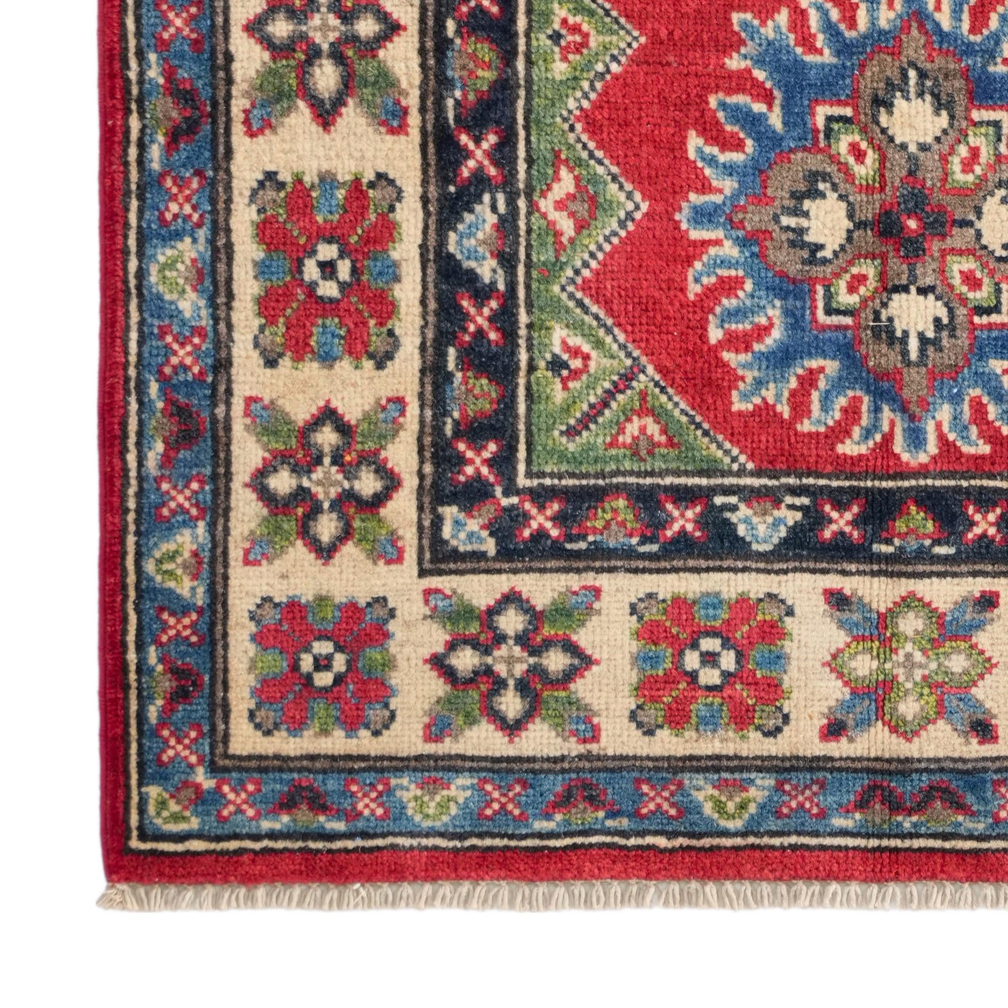 80cm x 125cm Hand Knotted Kazak Rug