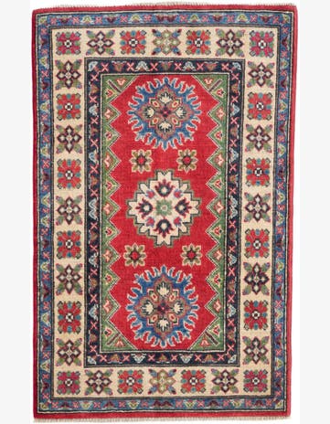 2' 7 x 4' 2 Hand Knotted Kazak Rug