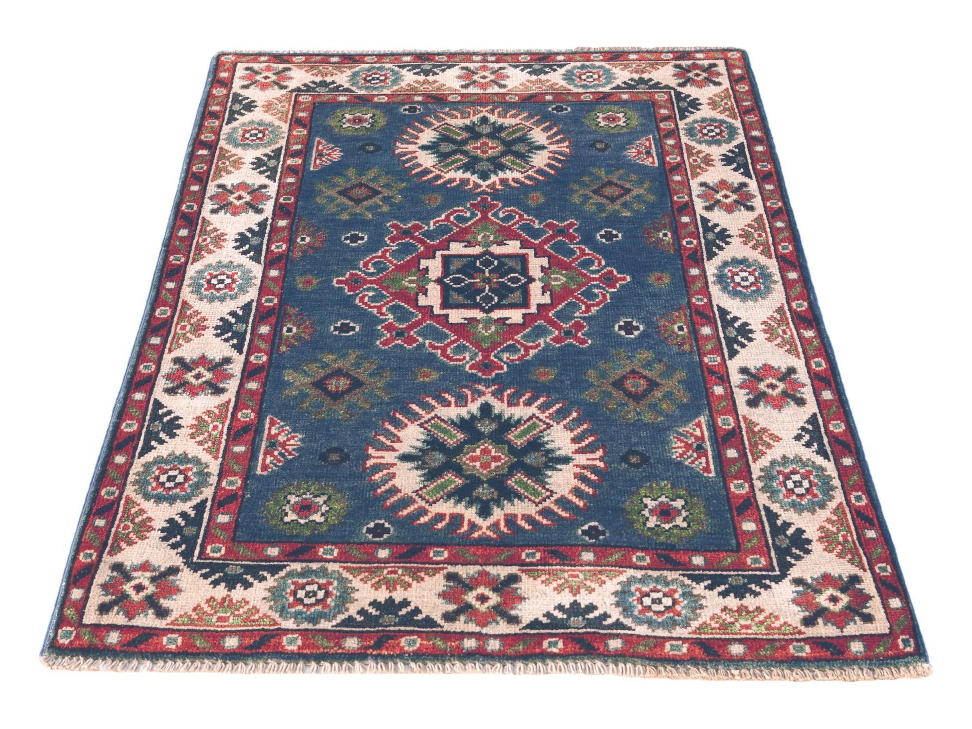 2' 8 x 3' 10 Hand Knotted Kazak Rug