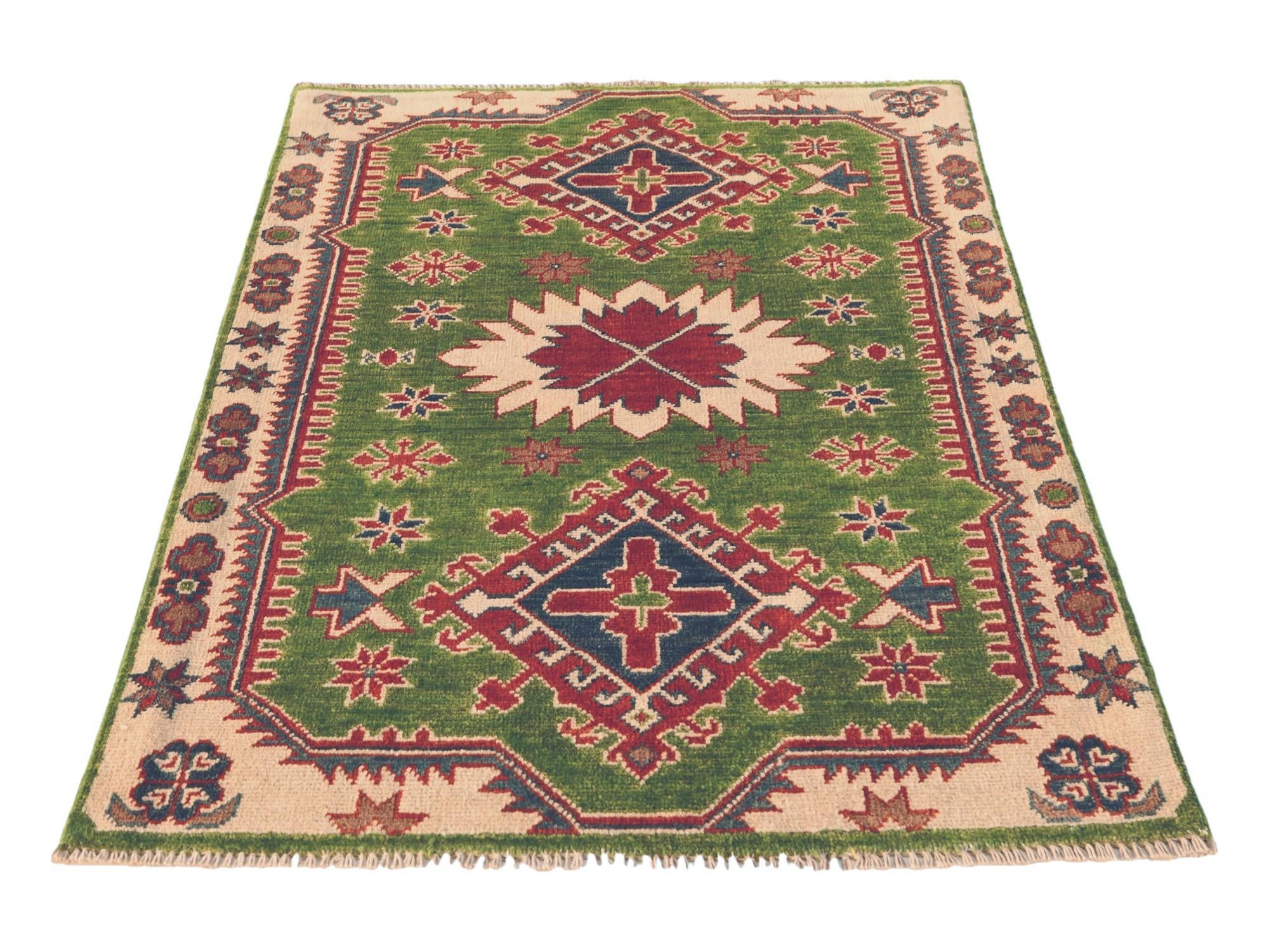 2' 9 x 4' 2 Hand Knotted Kazak Rug