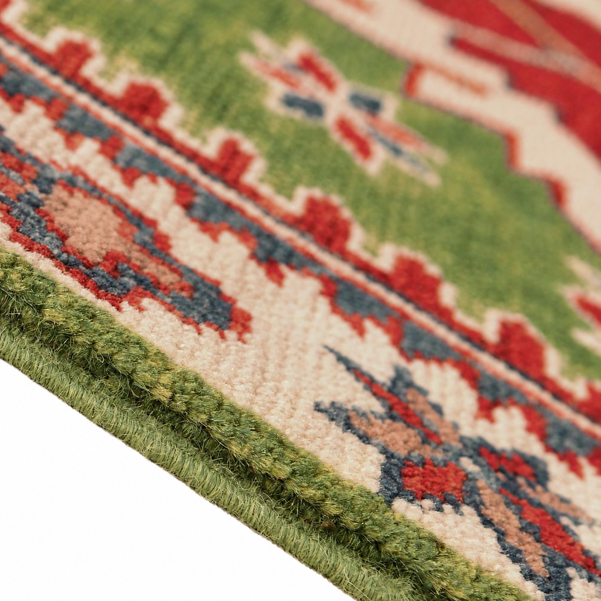 Detail image 8 of 12: 2' 9 x 4' 2 Hand Knotted Kazak Rug