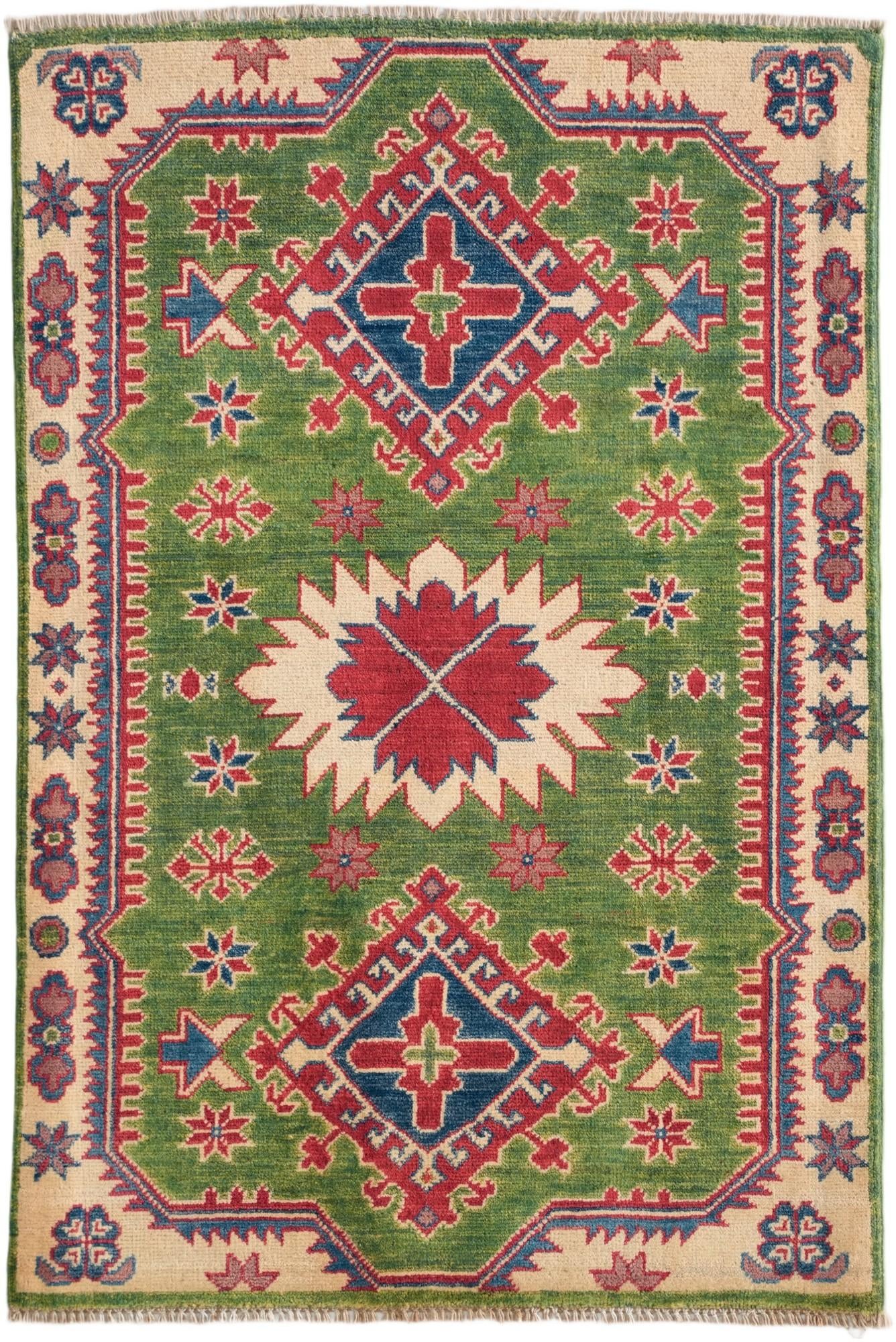 2' 9 x 4' 2 Hand Knotted Kazak Rug