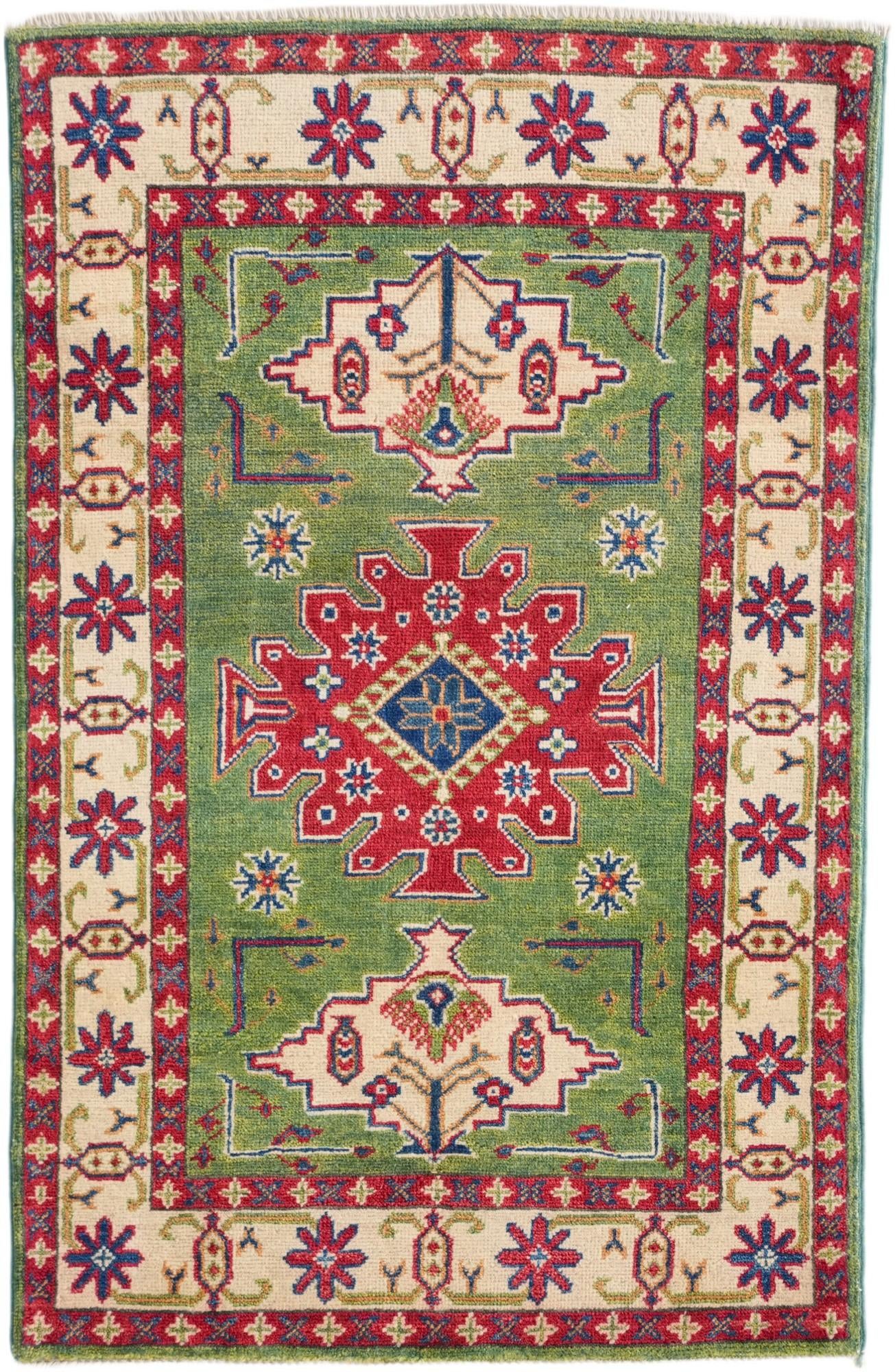2' 9 x 4' 3 Hand Knotted Kazak Rug