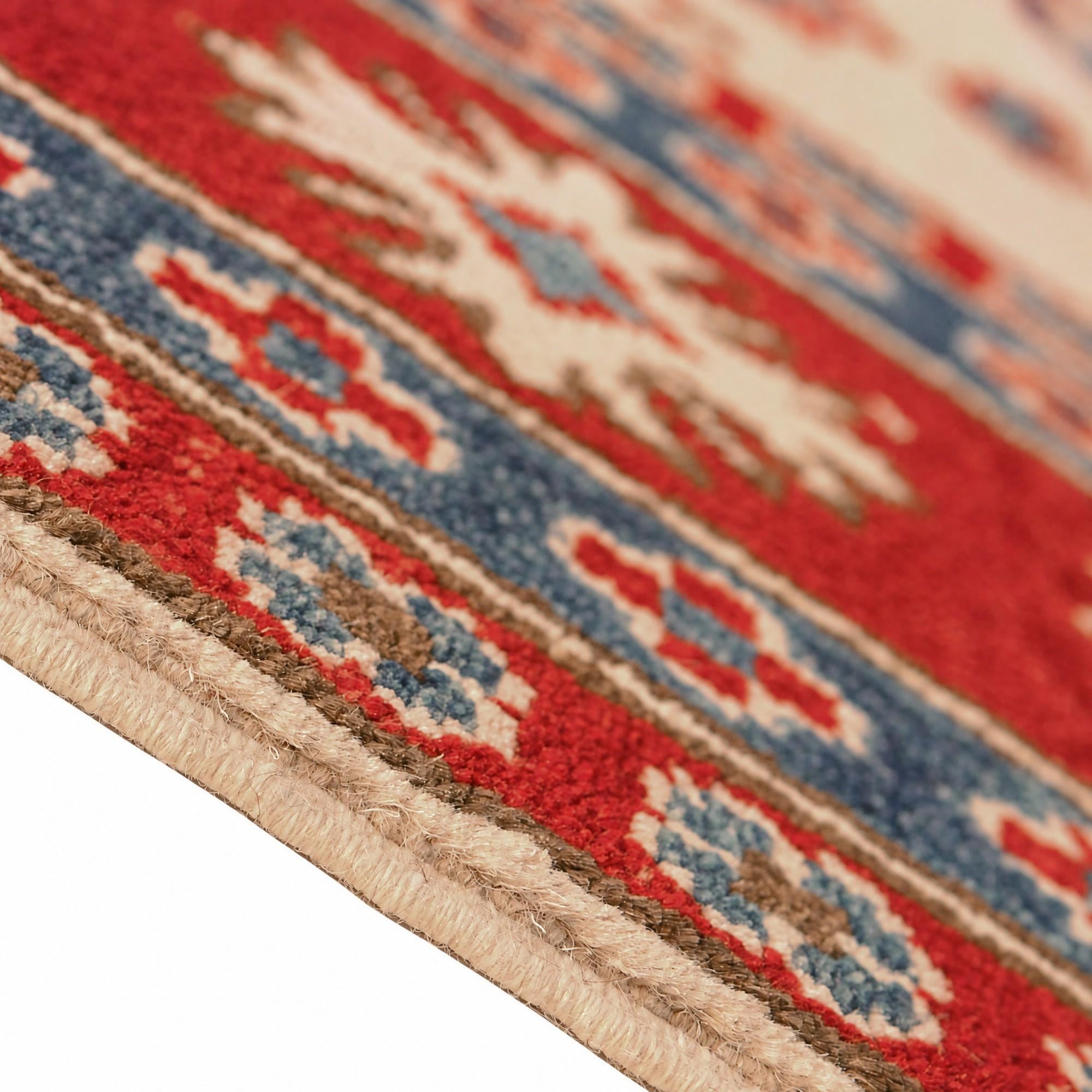 245cm x 295cm Hand Knotted Kazak Rug
