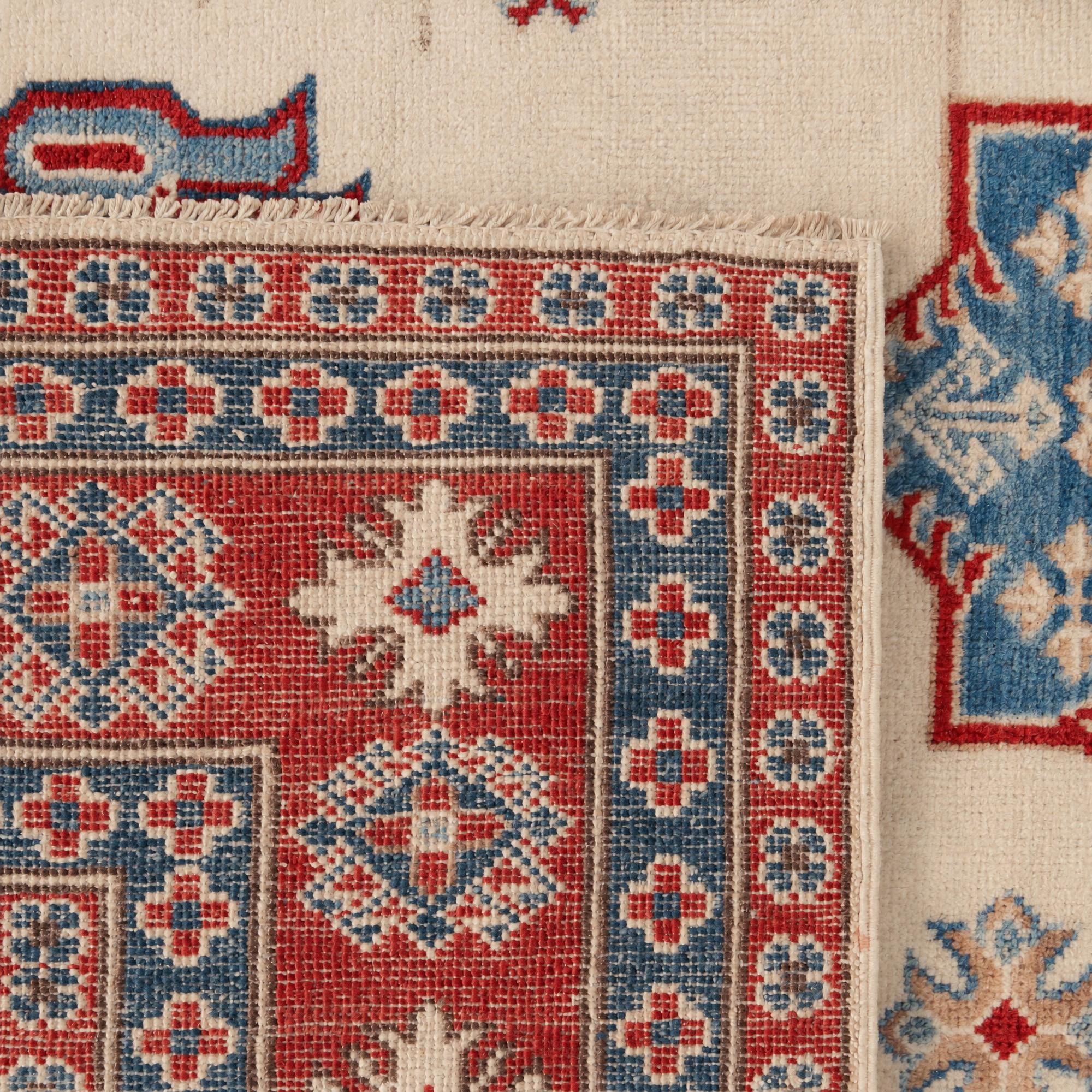 245cm x 295cm Hand Knotted Kazak Rug