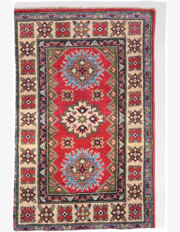 2' 8 x 4' Hand Knotted Kazak Rug