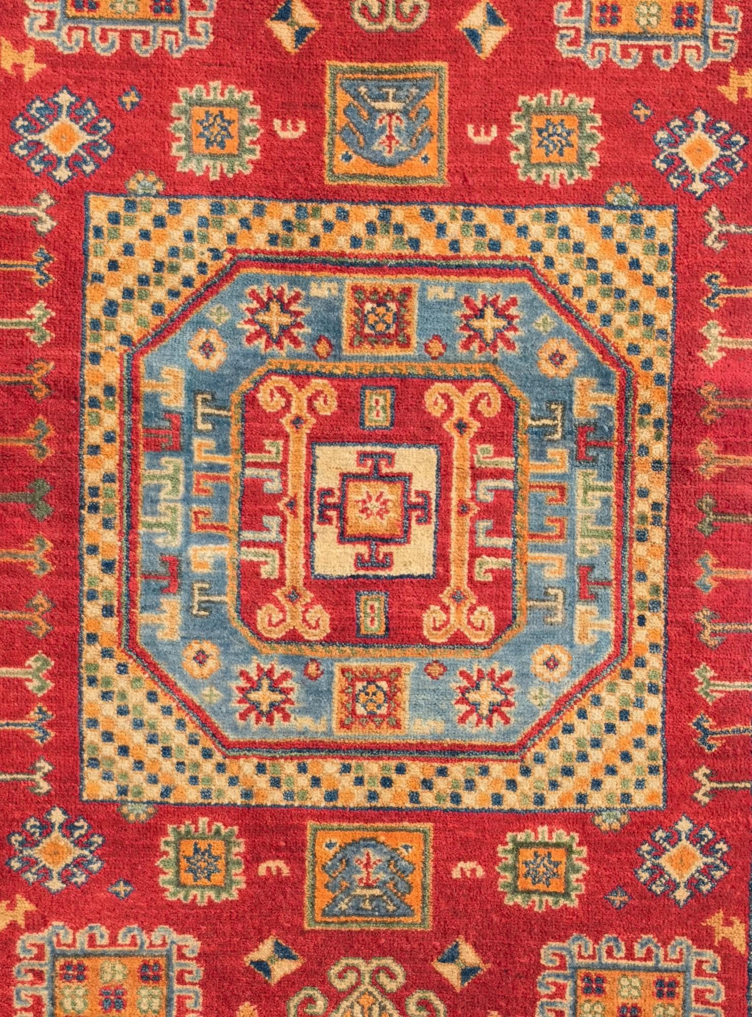 3' 11 x 5' 11 Hand Knotted Kazak Rug