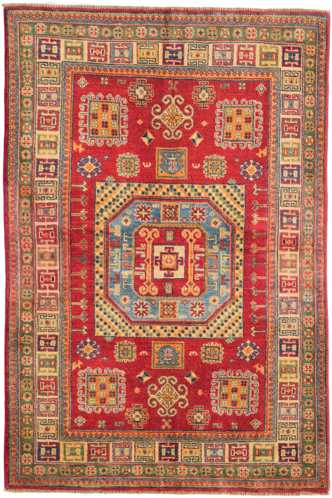 3' 11 x 5' 11 Hand Knotted Kazak Rug