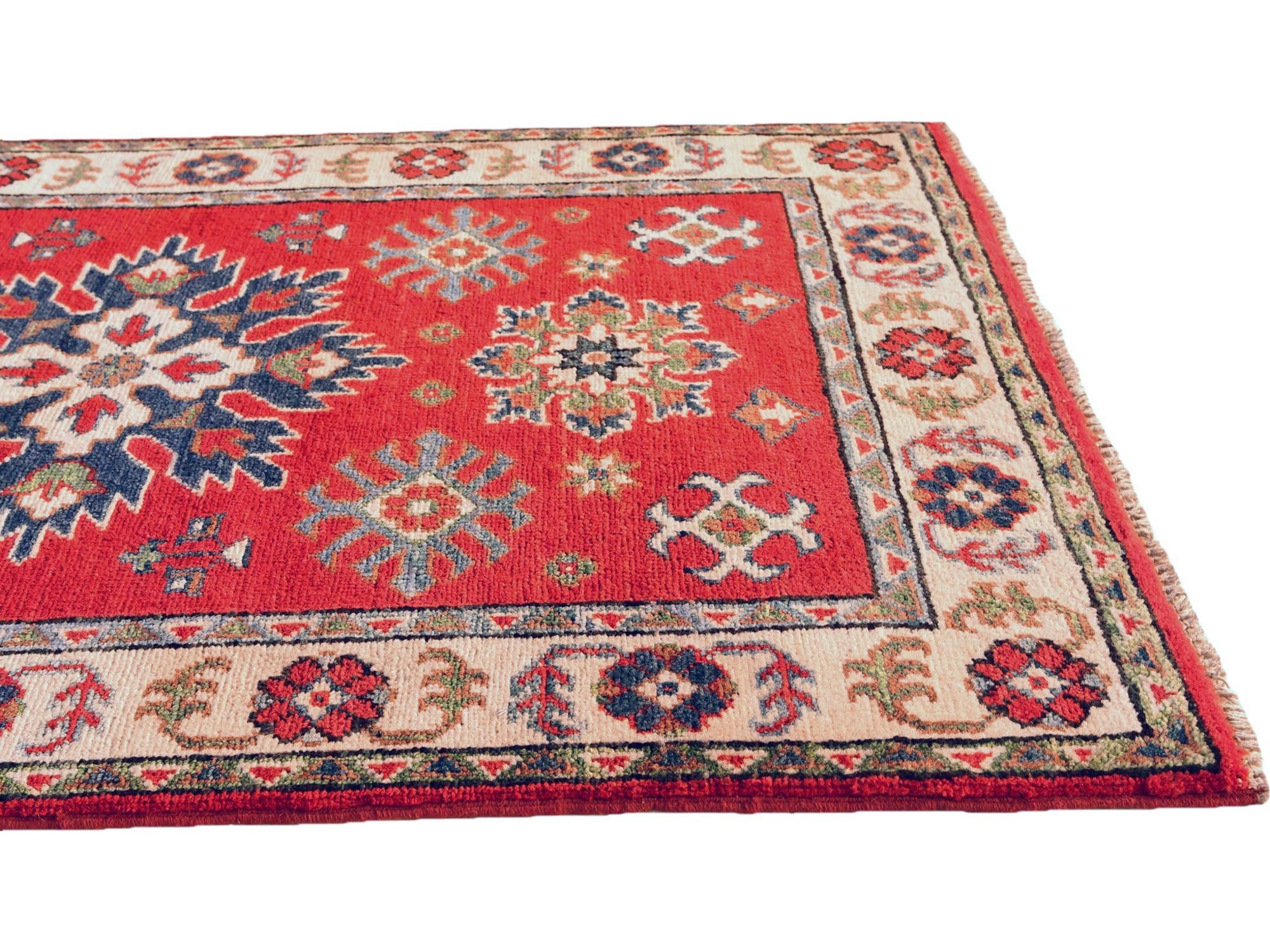 80cm x 125cm Hand Knotted Kazak Rug