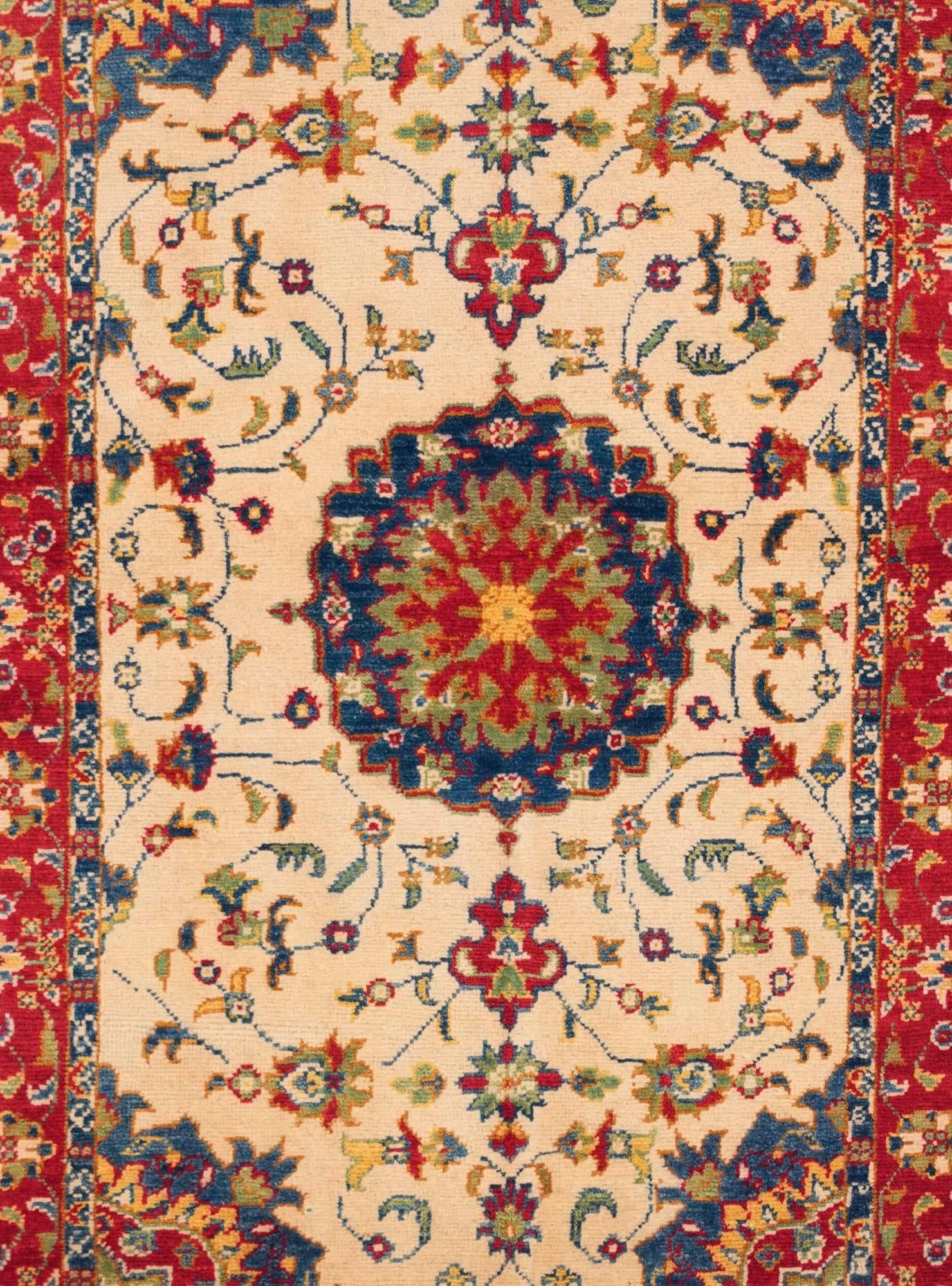 3' 2 x 5' 2 Hand Knotted Kazak Rug