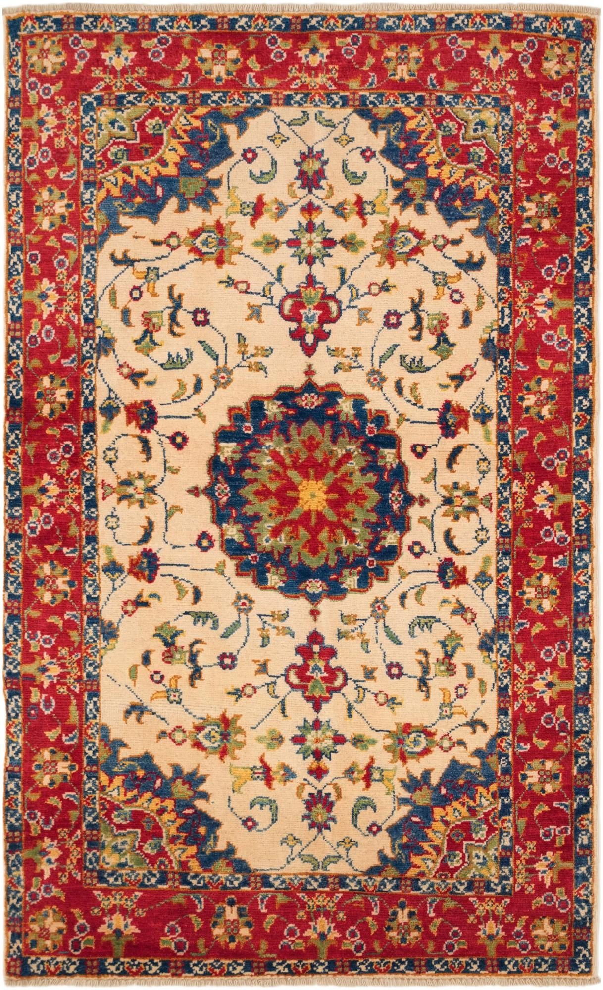 3' 2 x 5' 2 Hand Knotted Kazak Rug