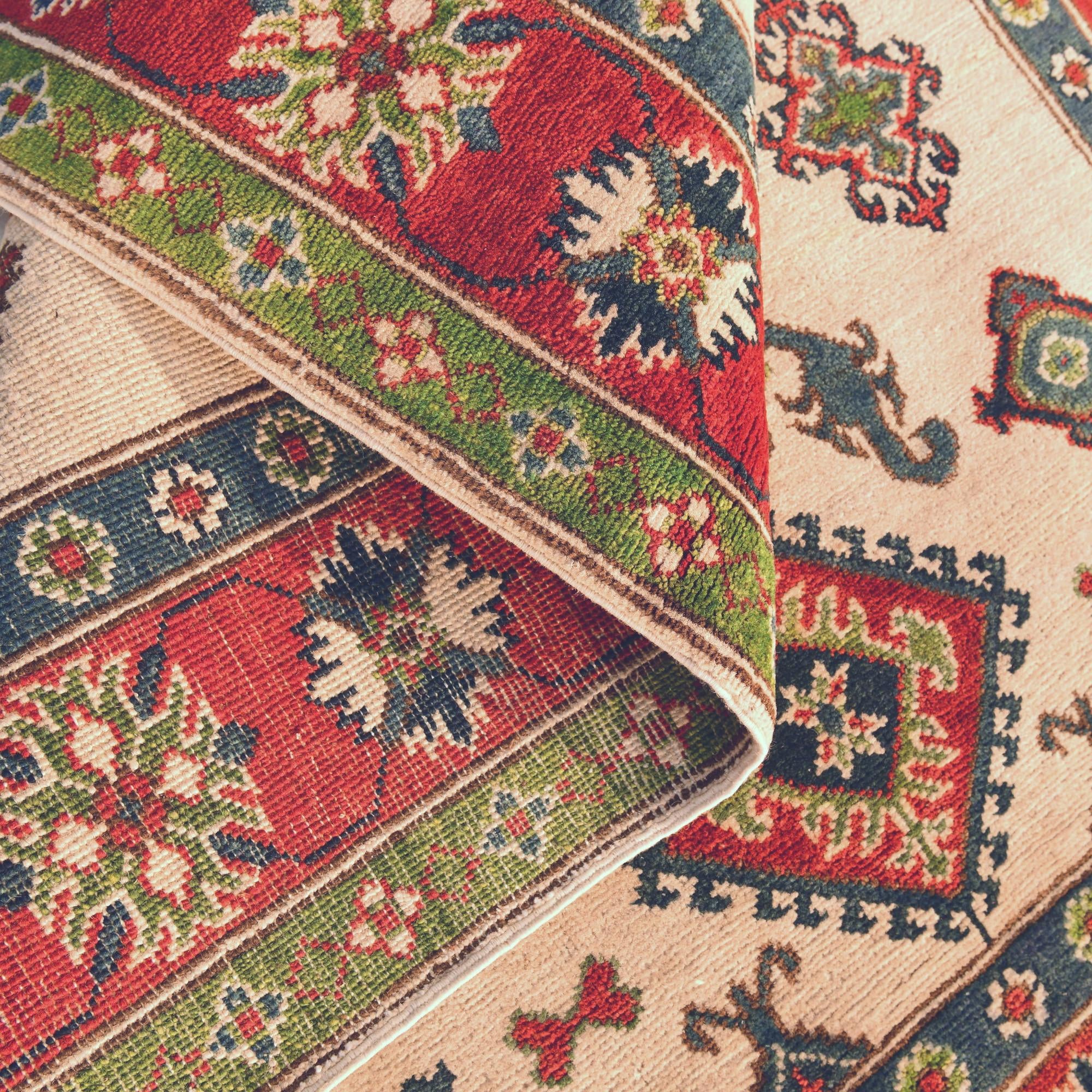 3' 10 x 5' 9 Hand Knotted Kazak Rug