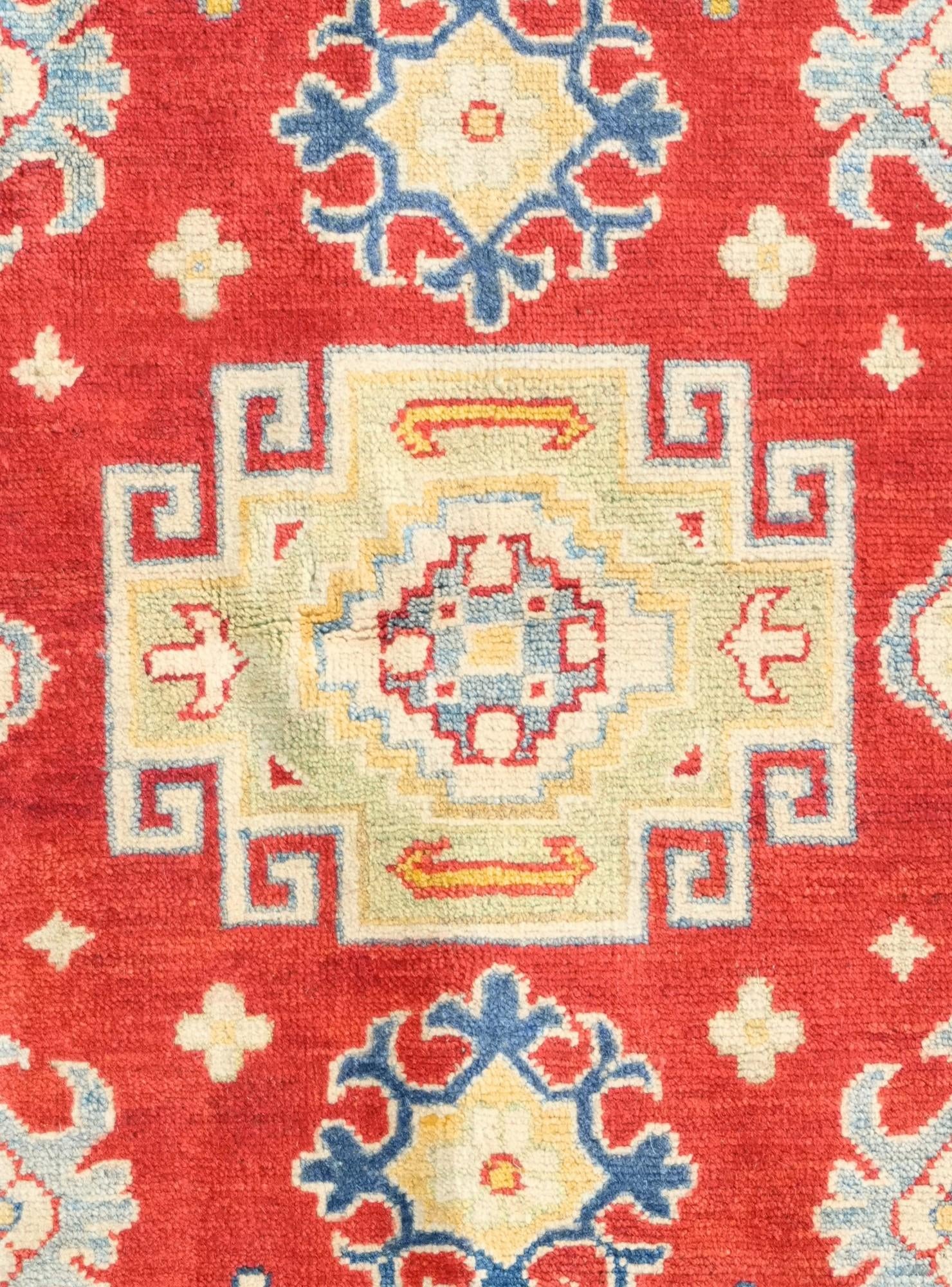 3' 5 x 4' 11 Hand Knotted Kazak Rug