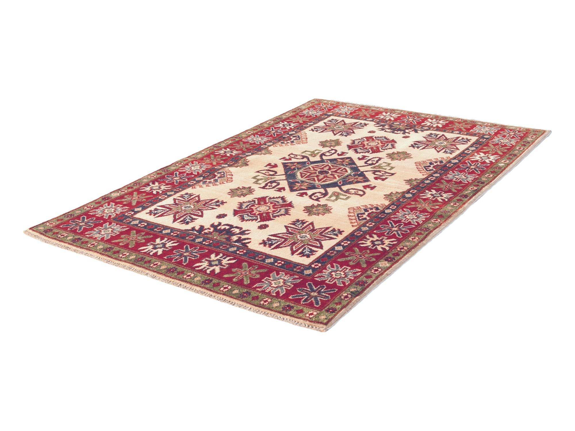 3' 6 x 5' 5 Hand Knotted Kazak Rug