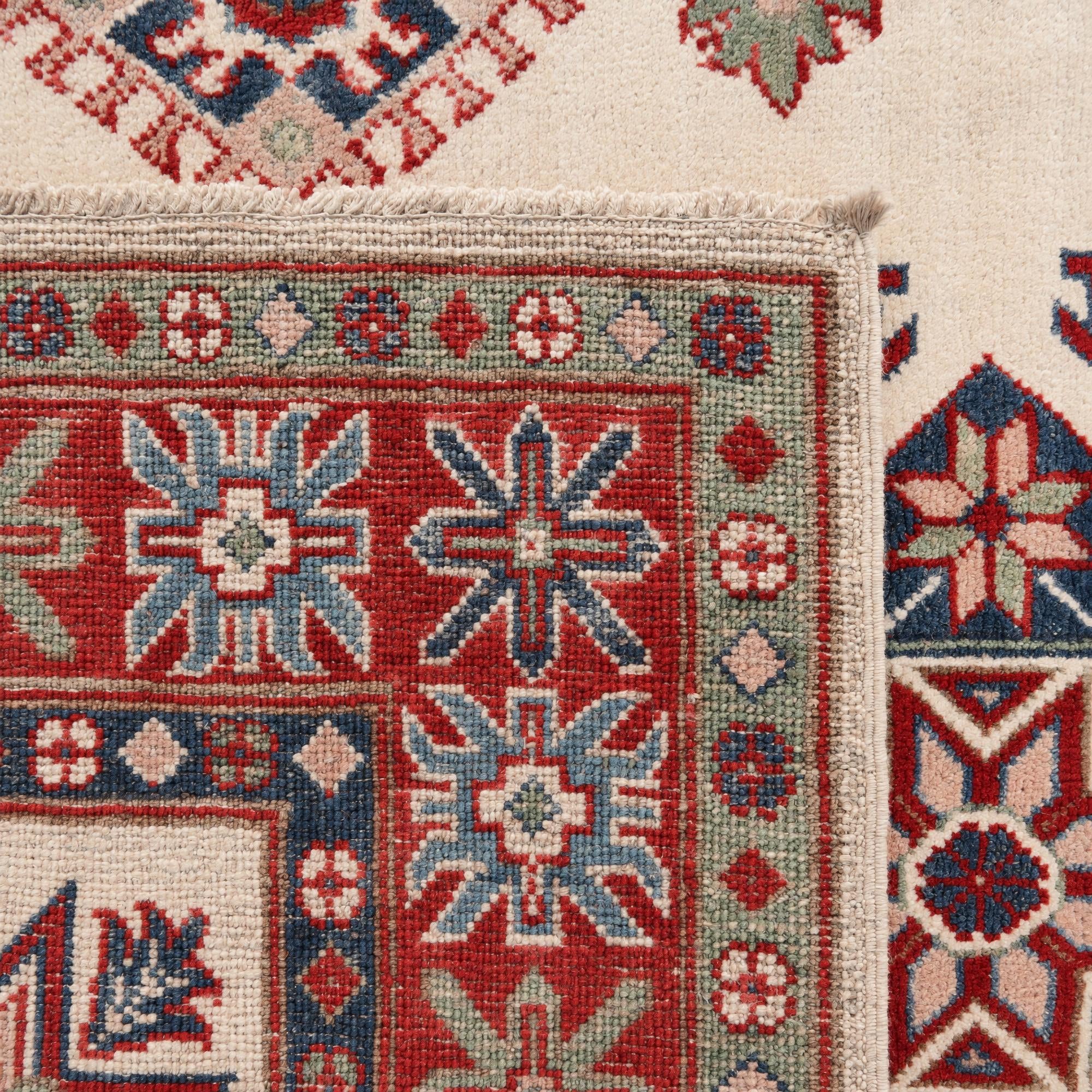 105cm x 165cm Hand Knotted Kazak Rug