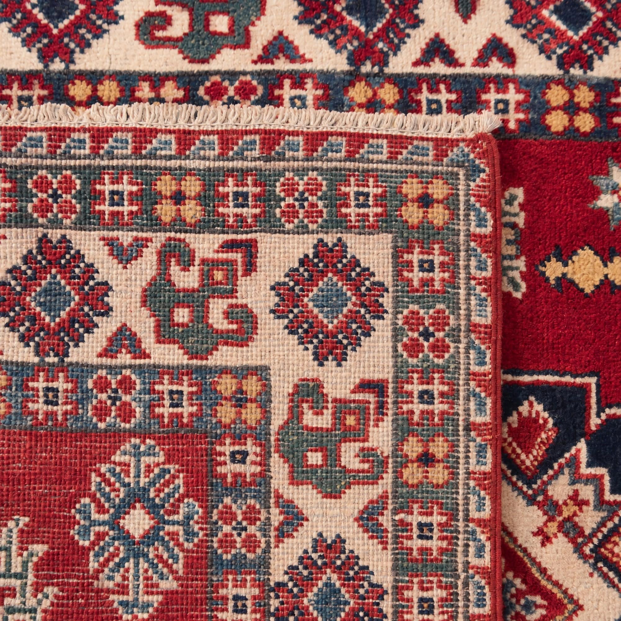 100cm x 155cm Hand Knotted Kazak Rug