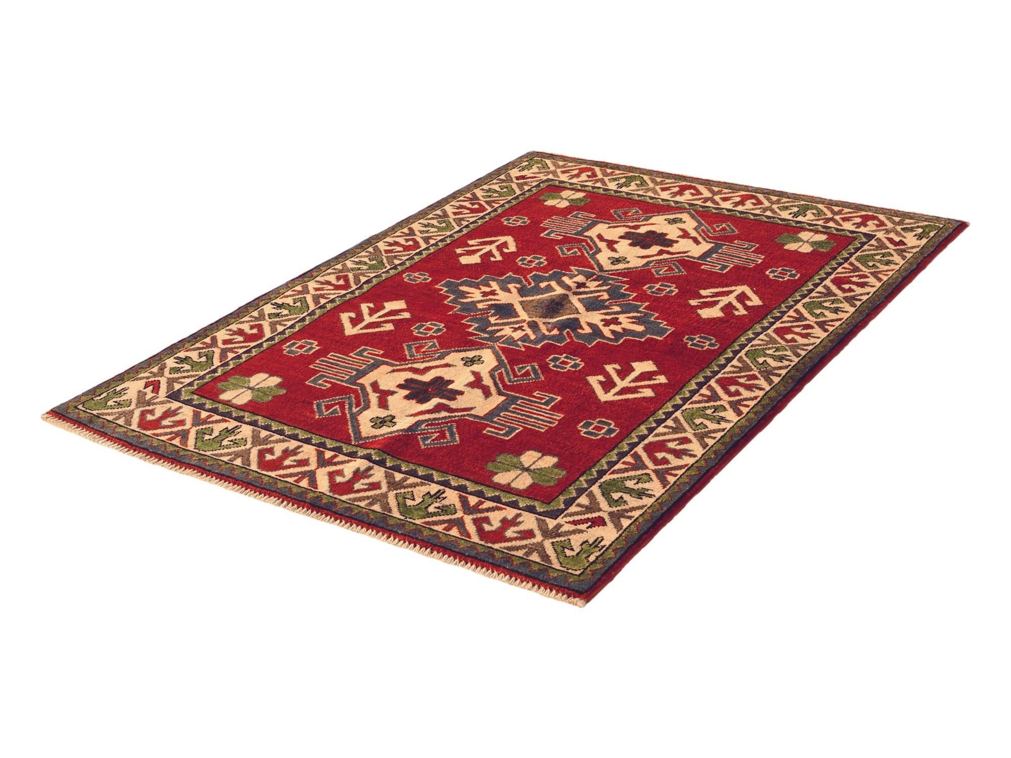 3' 5 x 4' 9 Hand Knotted Kazak Rug