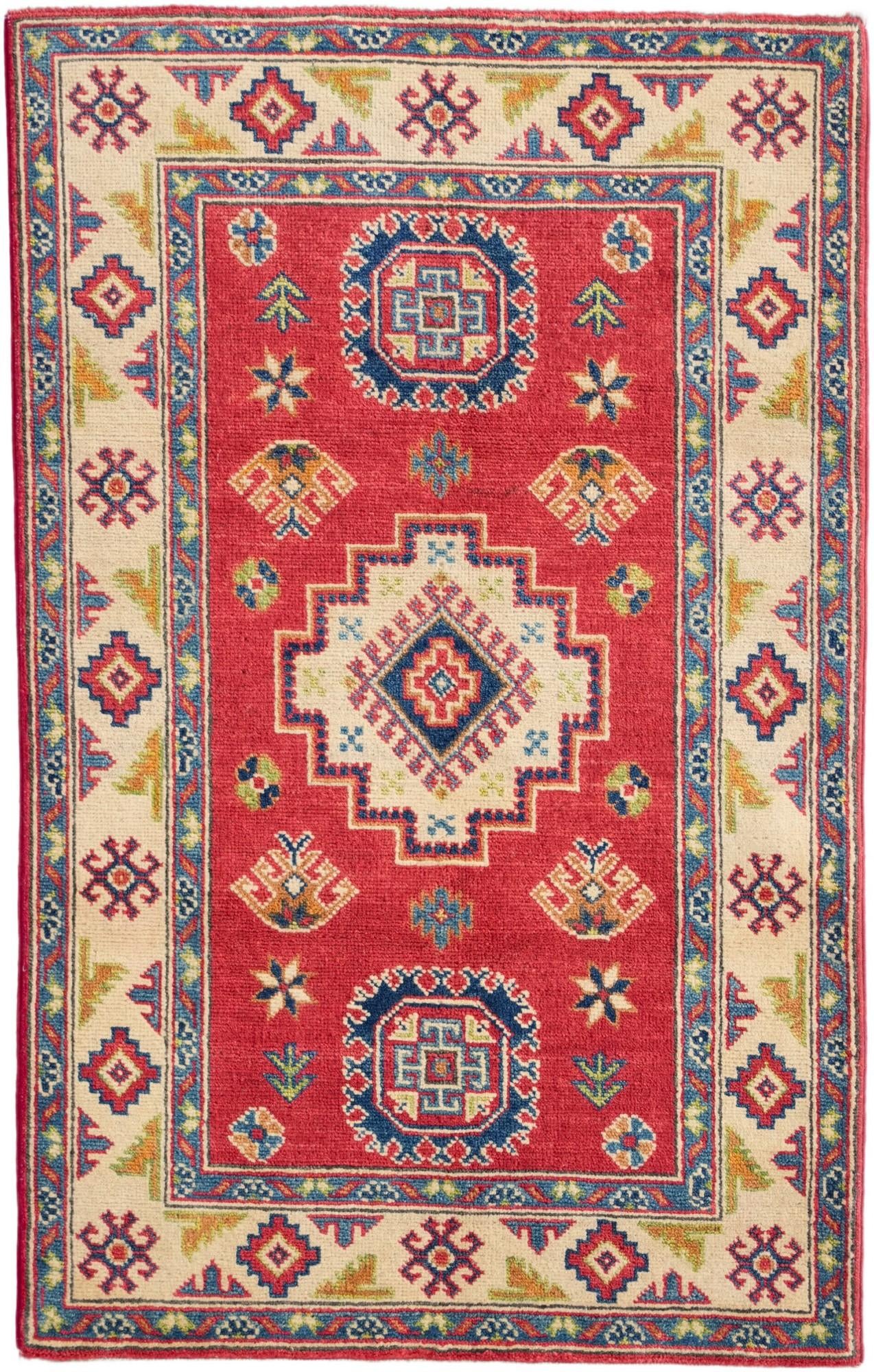 2' 8 x 4' 3 Hand Knotted Kazak Rug