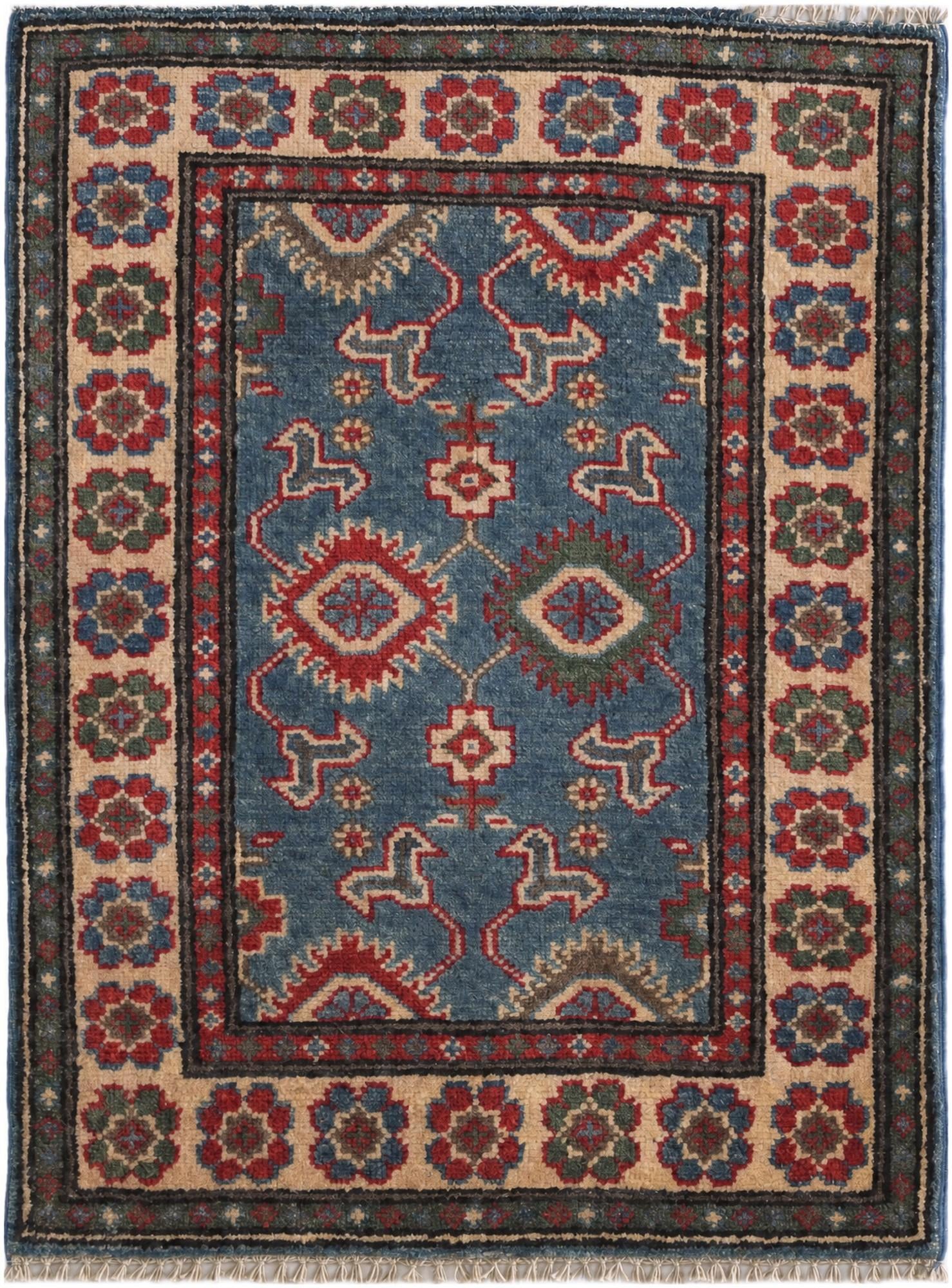 2' x 2' 9 Hand Knotted Kazak Rug
