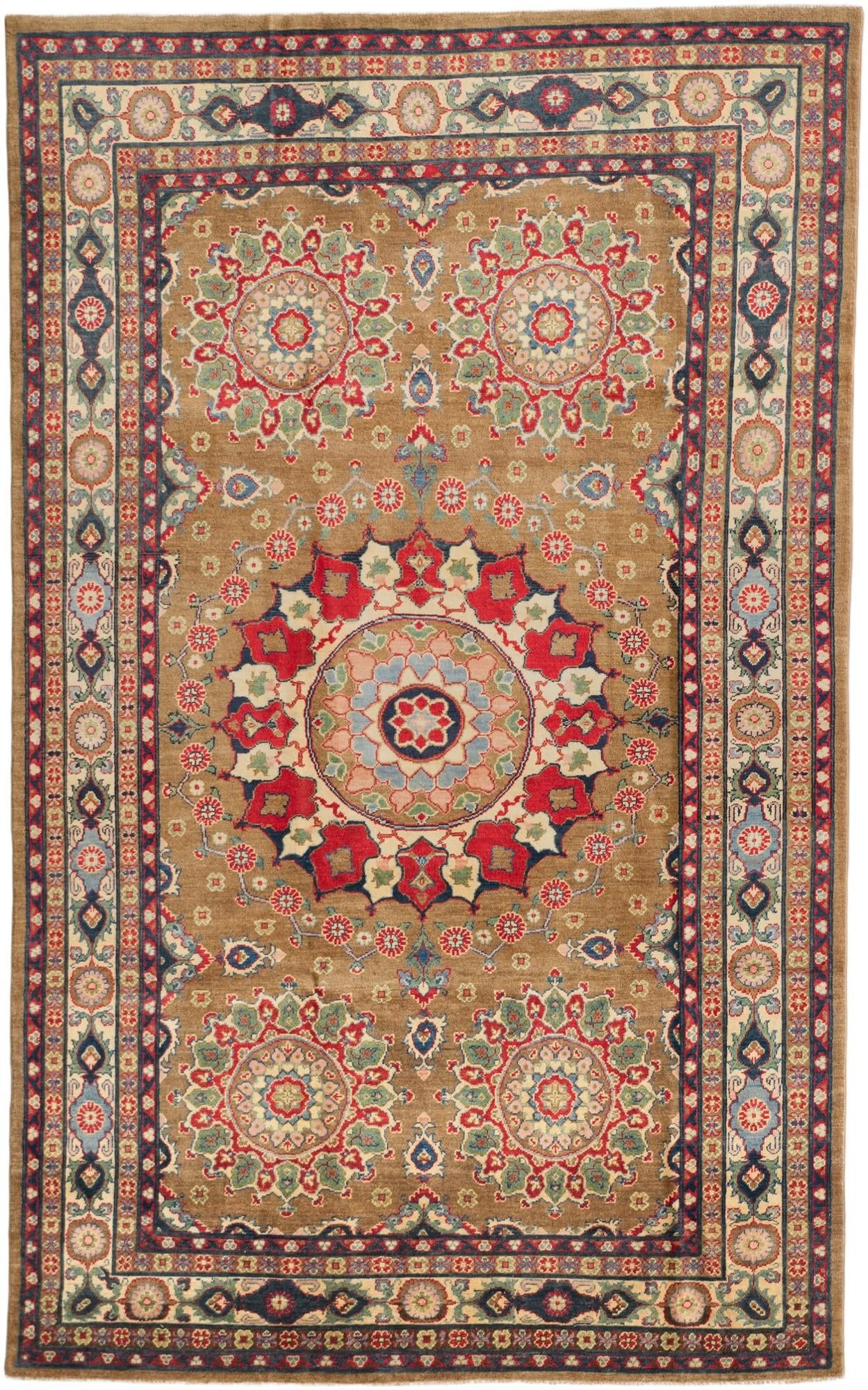 6' 7 x 10' 6 Hand Knotted Kazak Rug