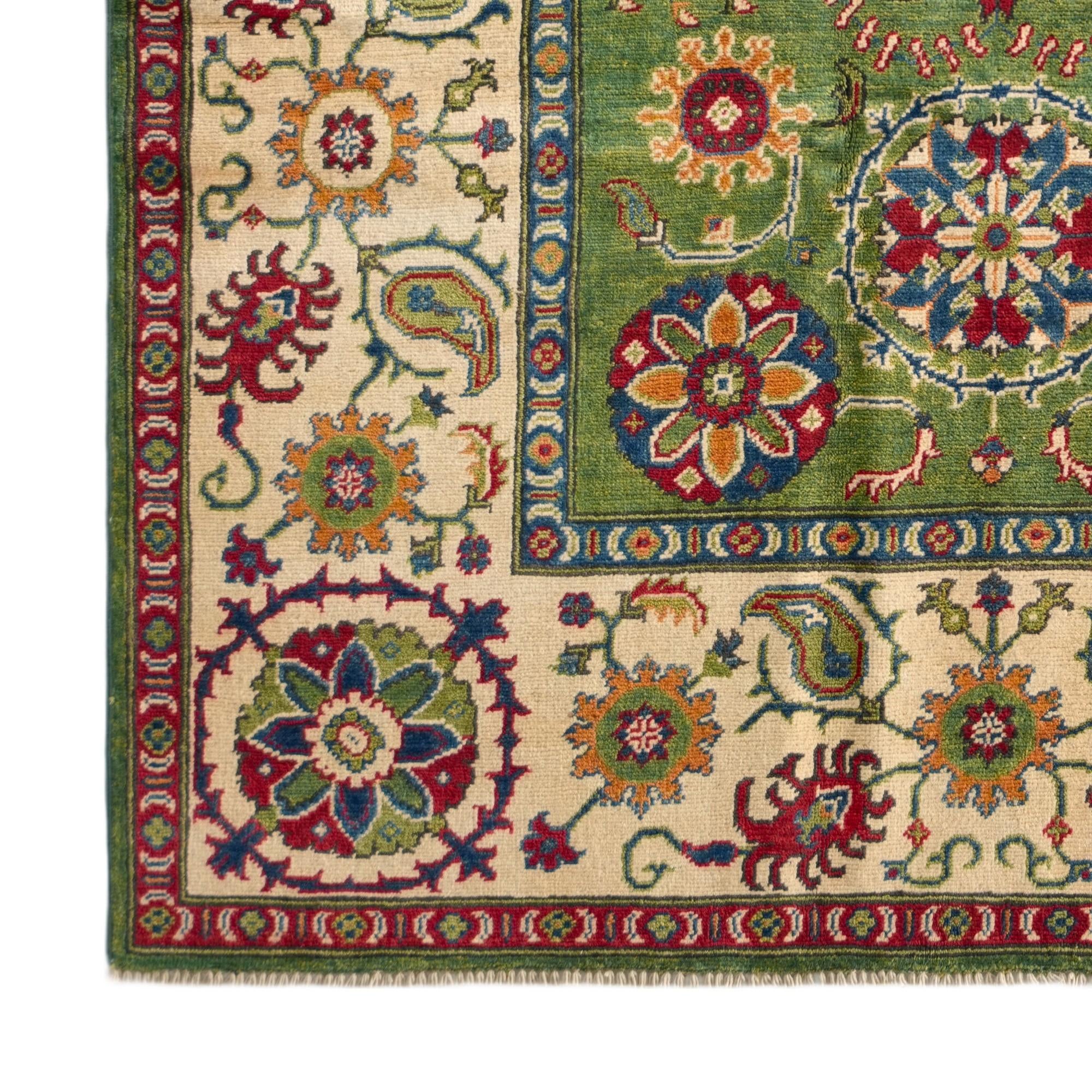 Detail image 7 of 11: 5' 1 x 6' 11 Hand Knotted Kazak Rug