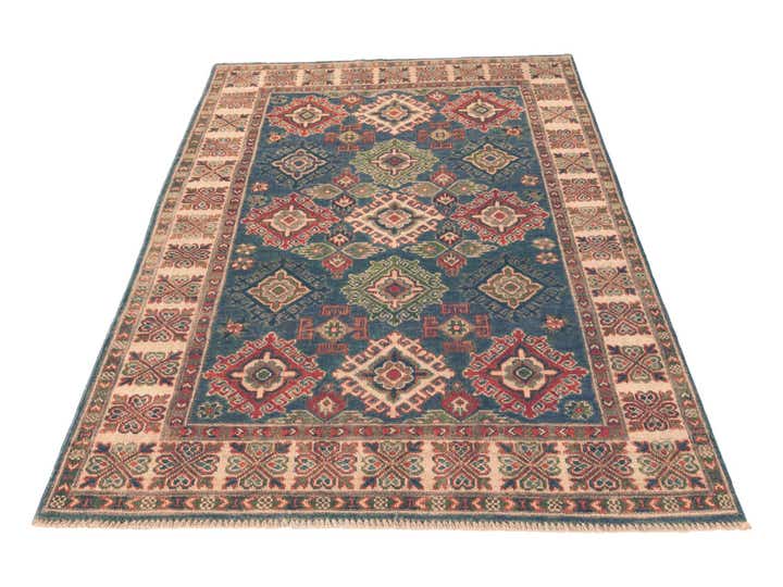 4' 1 x 6' 3 Hand Knotted Kazak Rug