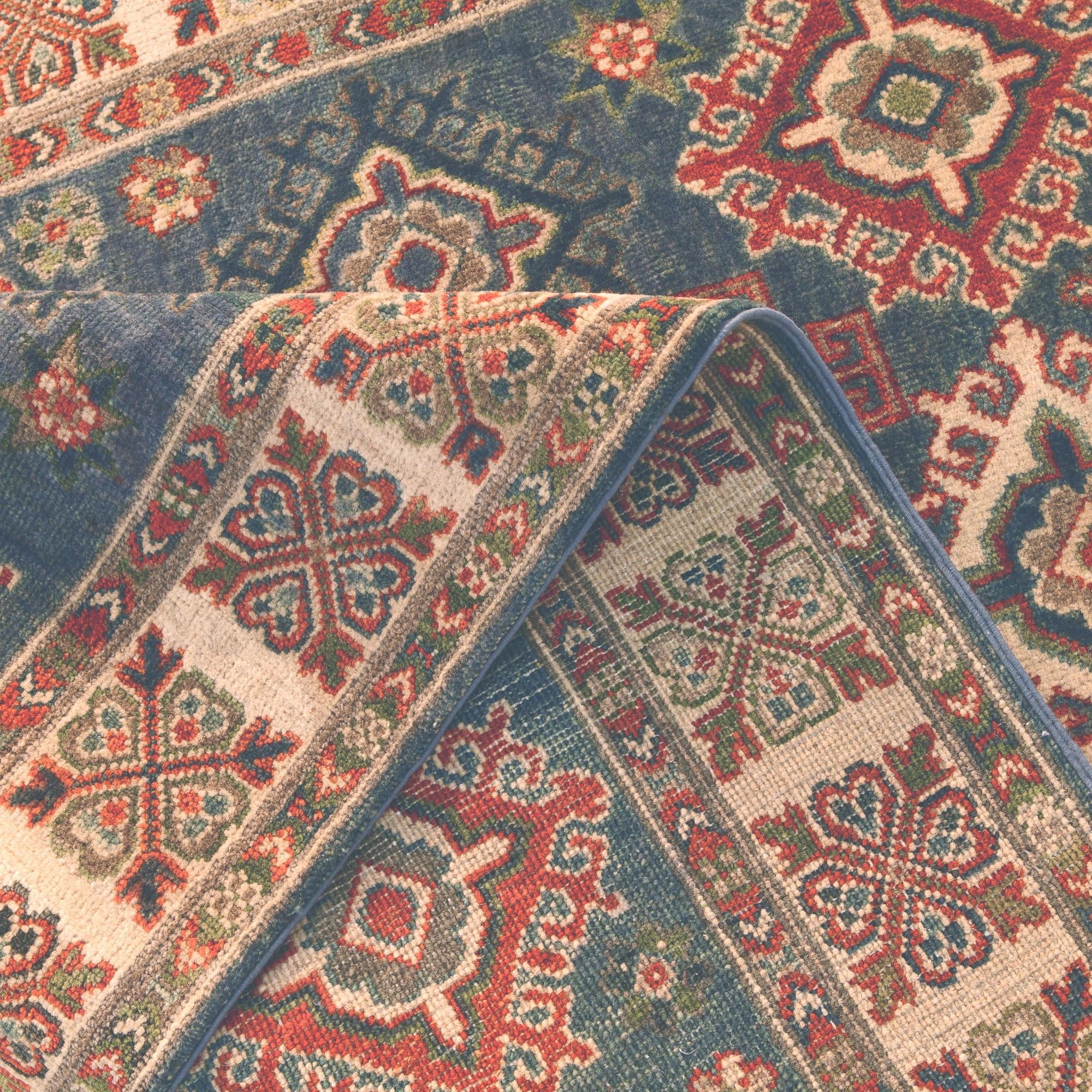 4' 1 x 6' 3 Hand Knotted Kazak Rug