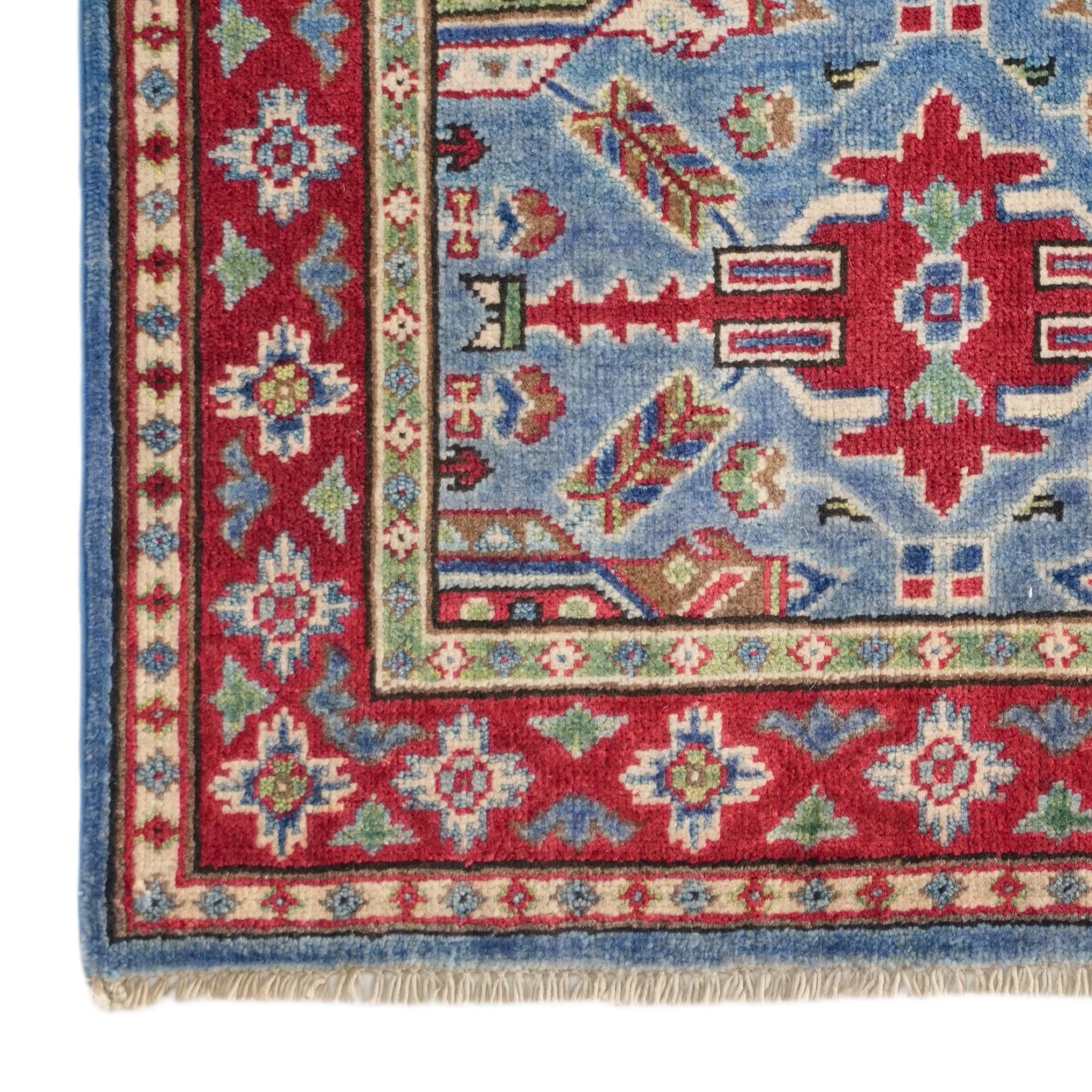 2' 8 x 4' Hand Knotted Kazak Rug