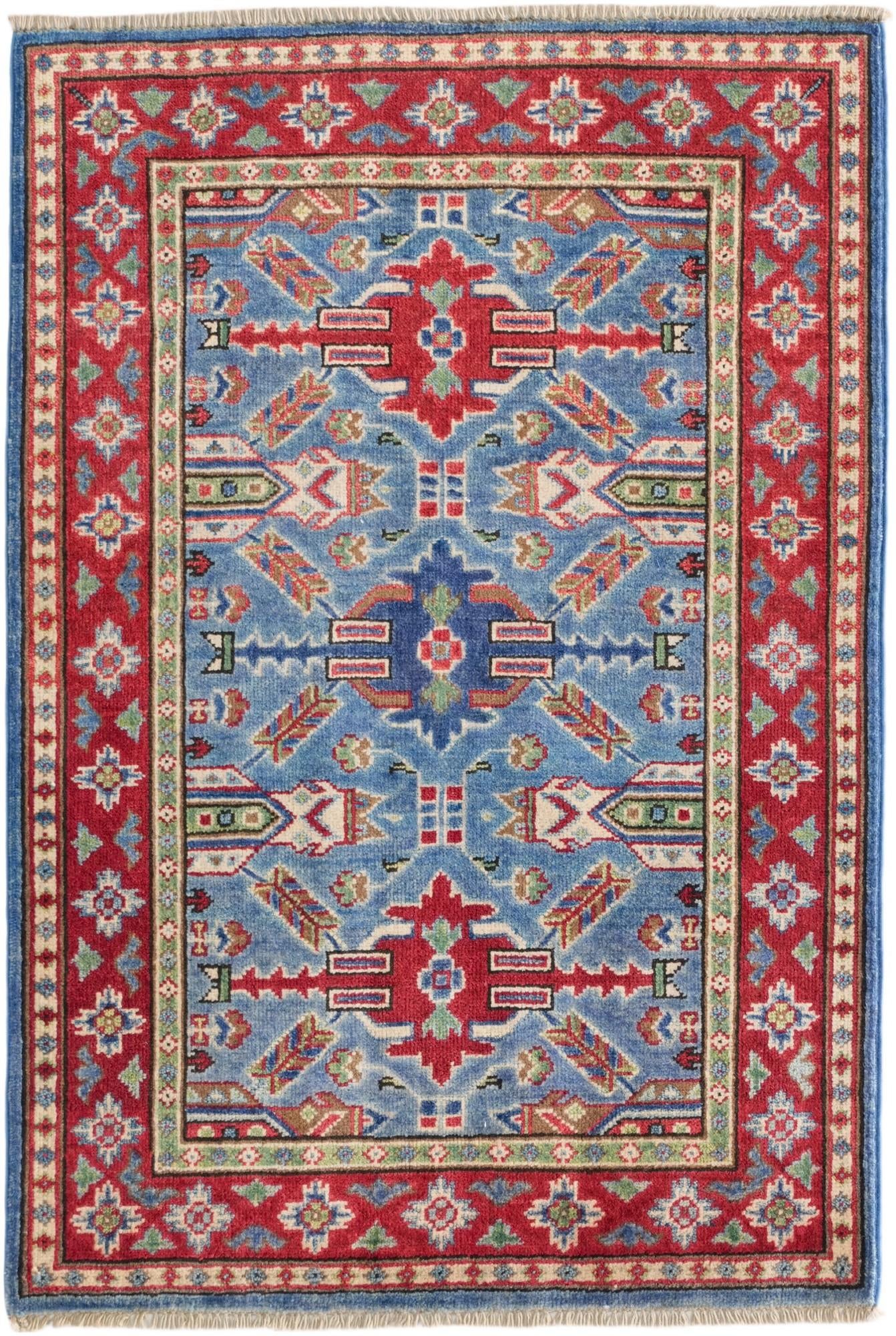 2' 8 x 4' Hand Knotted Kazak Rug